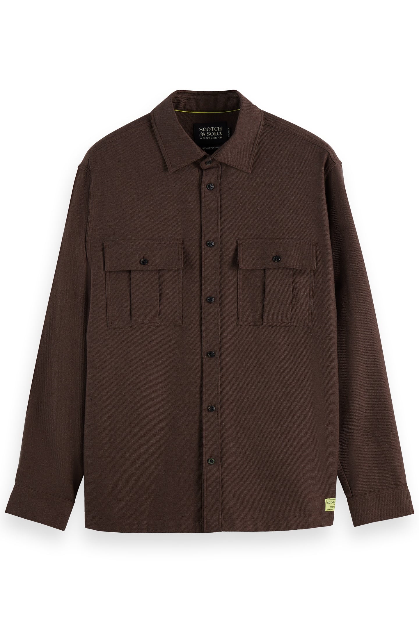 MELANGE RELAXED-FIT SHIRT DEMITASSE MELANGE 4