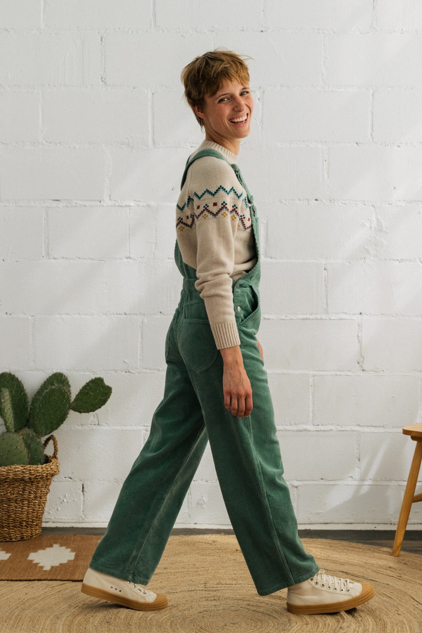 CORREA OVERALLS WASHED GREEN 4