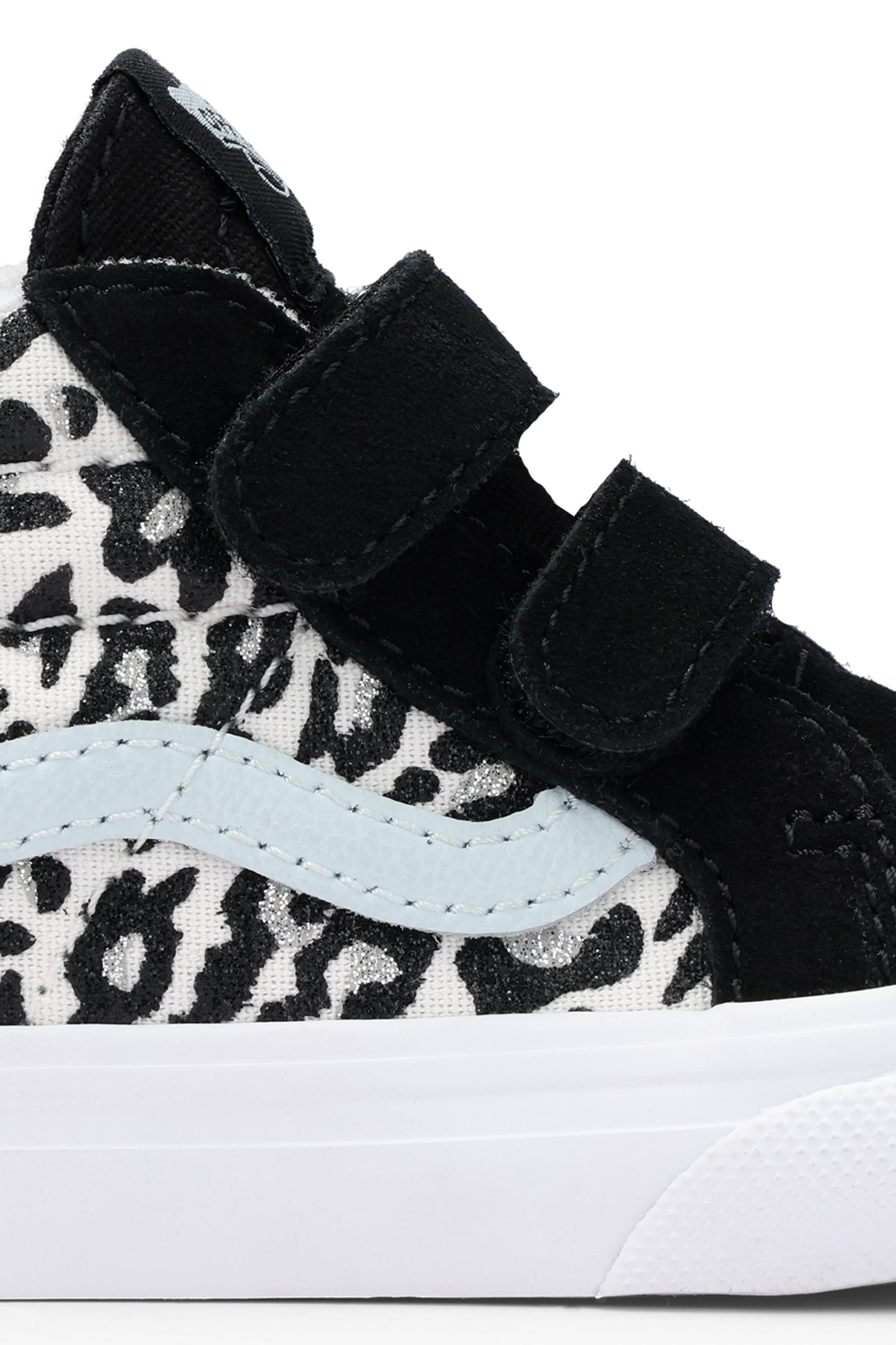 TODDLER SK8-MID REISSUE V LEOPARD GLITTER PASTEL BLUE 6