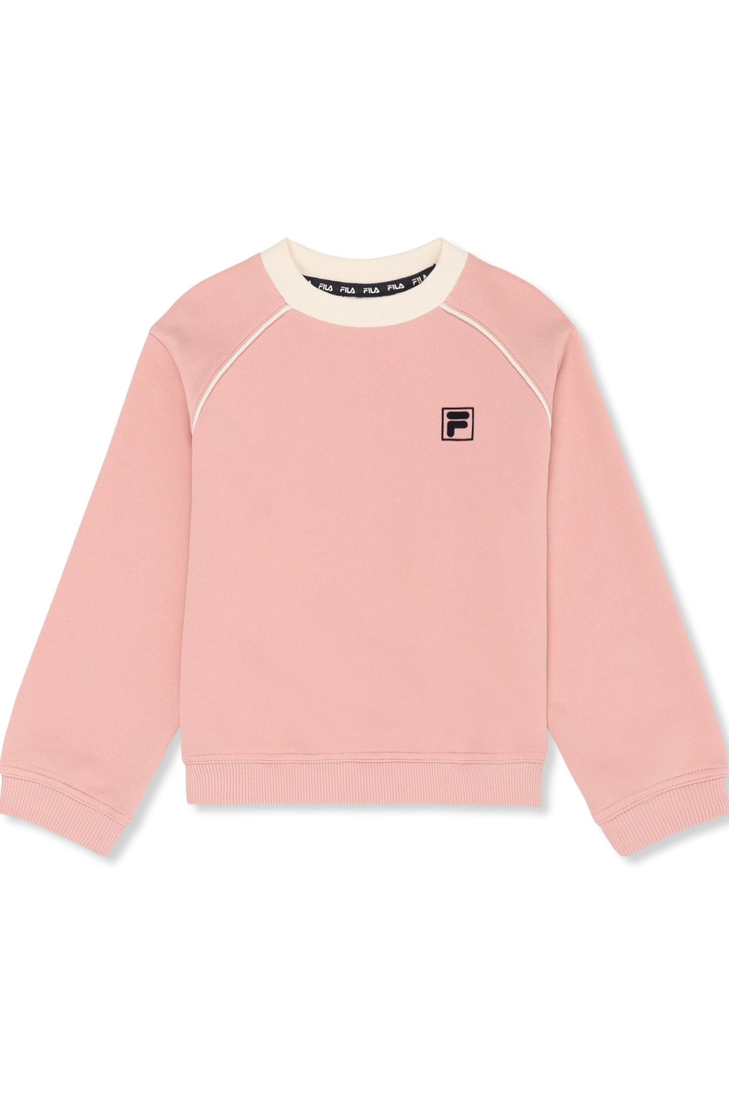 PRATOLINO LOOSE CREWNECK SWEATSHIRT MELLOW ROSE-EGRET 1