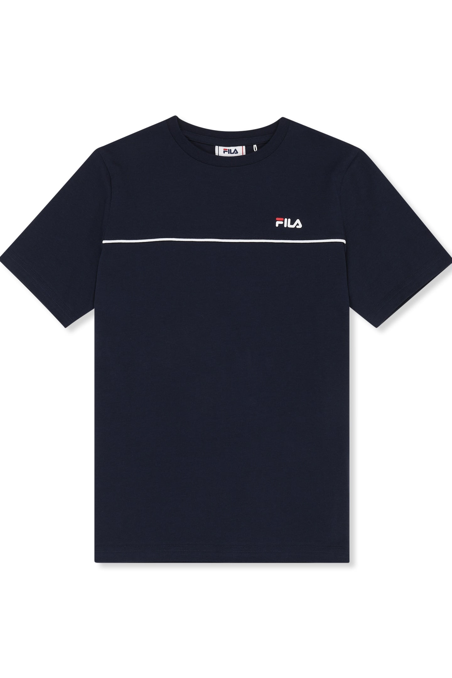 CAMPOSTINO REGULAR CONTRAST PIPING T-SHIRT BLACK IRIS 1