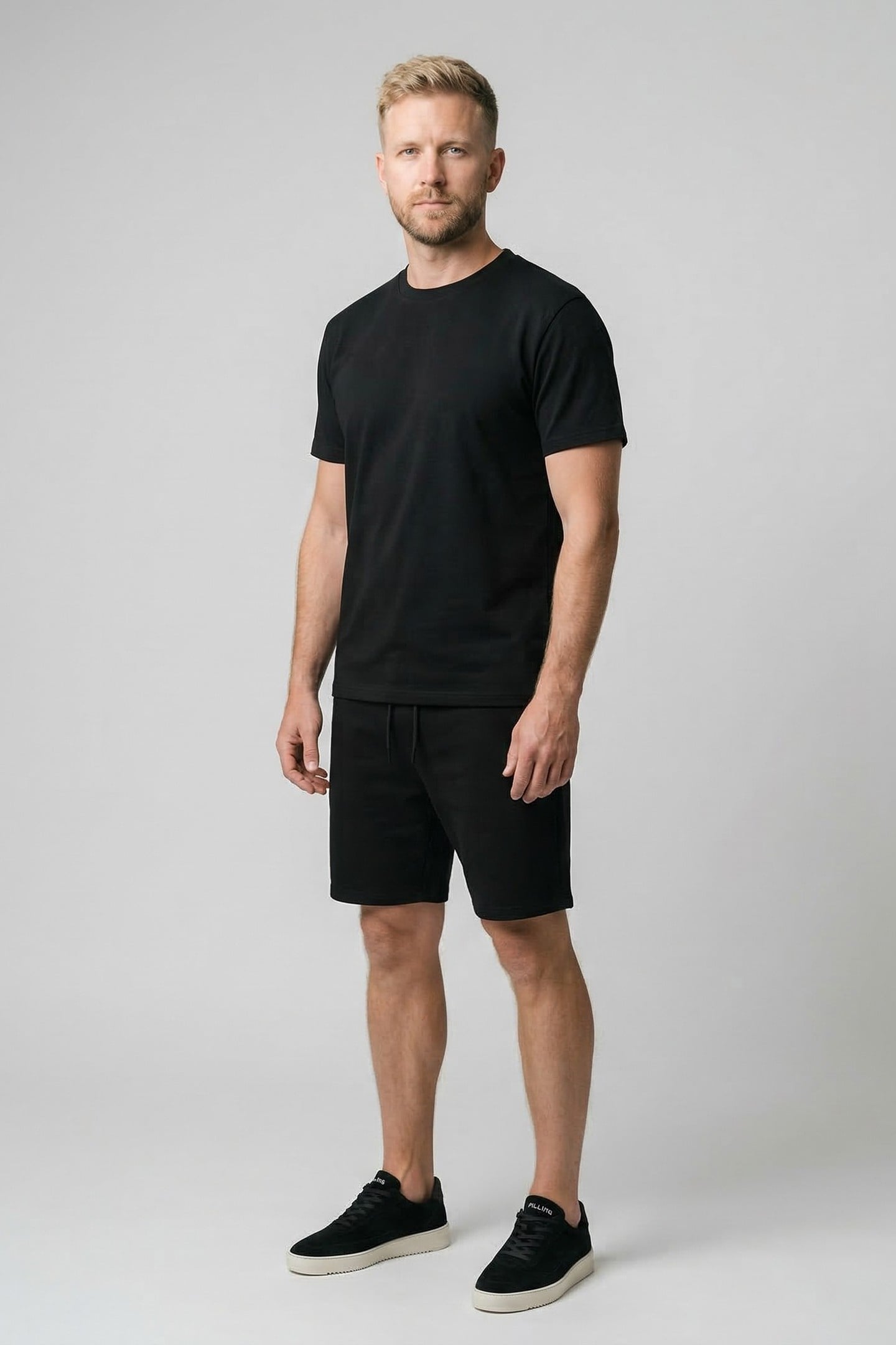LOWALL SET TS + SHORT BLACK 1
