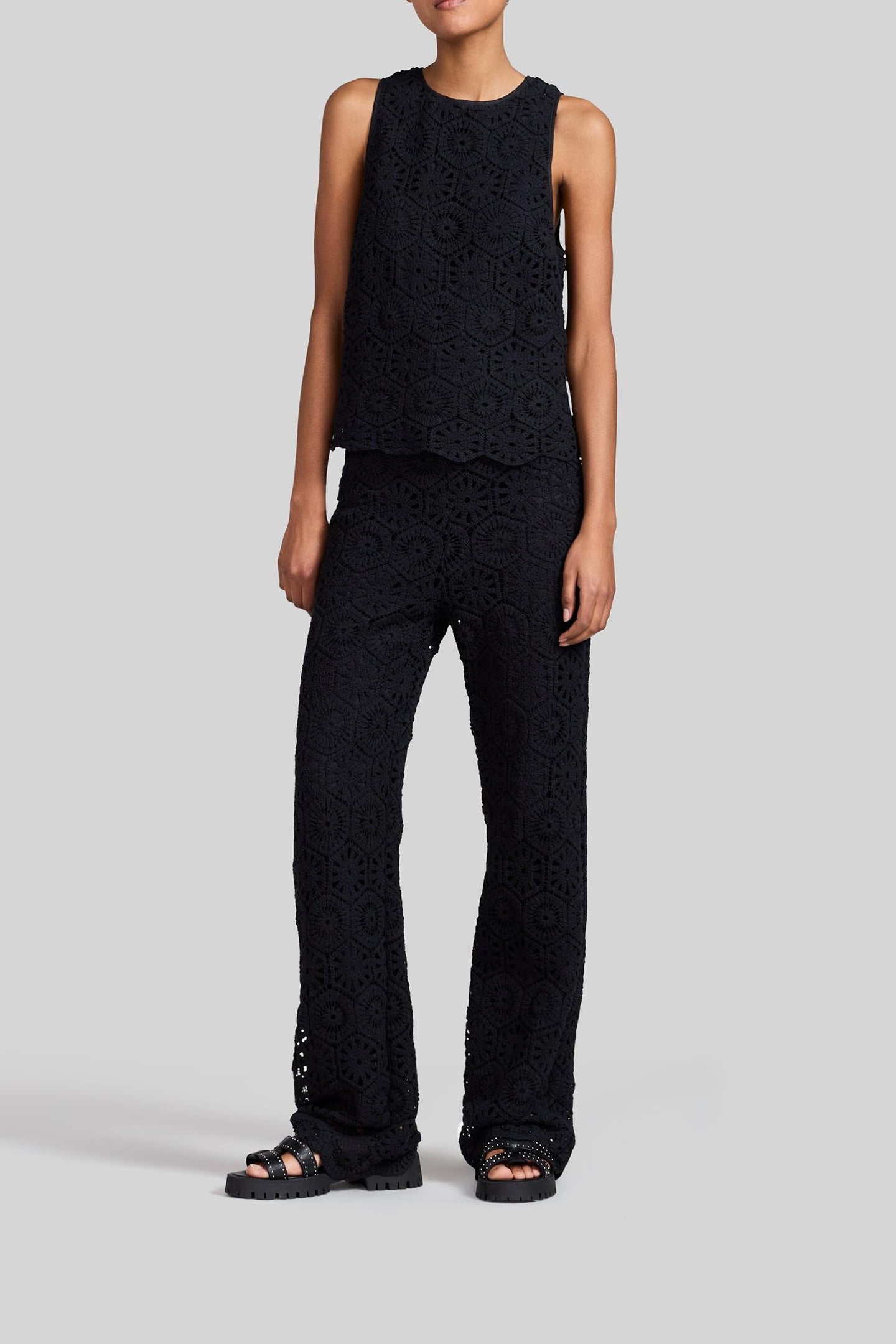 BLACK CROCHET TOP 2