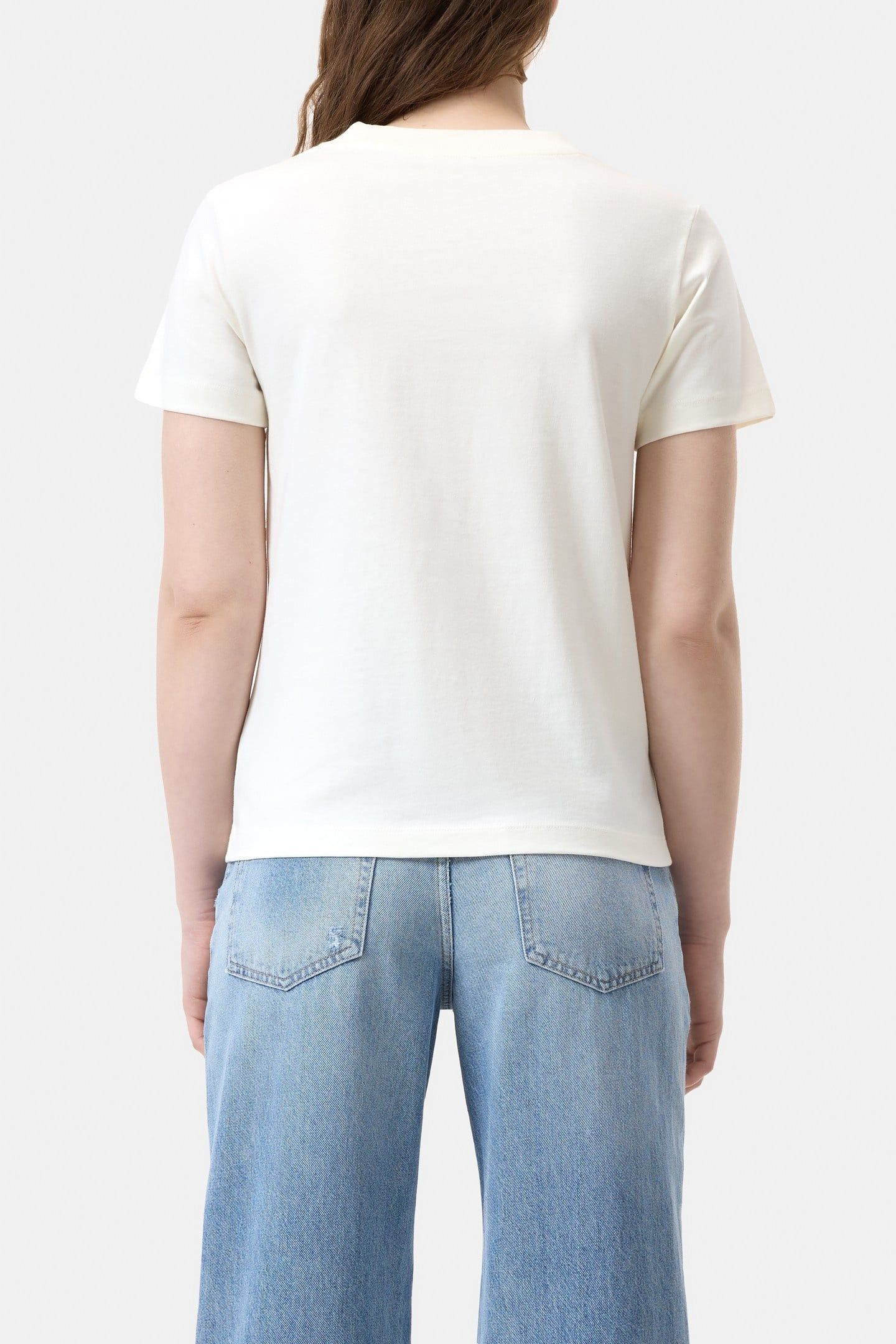 EMBROIDERED T-SHIRT IVORY 3