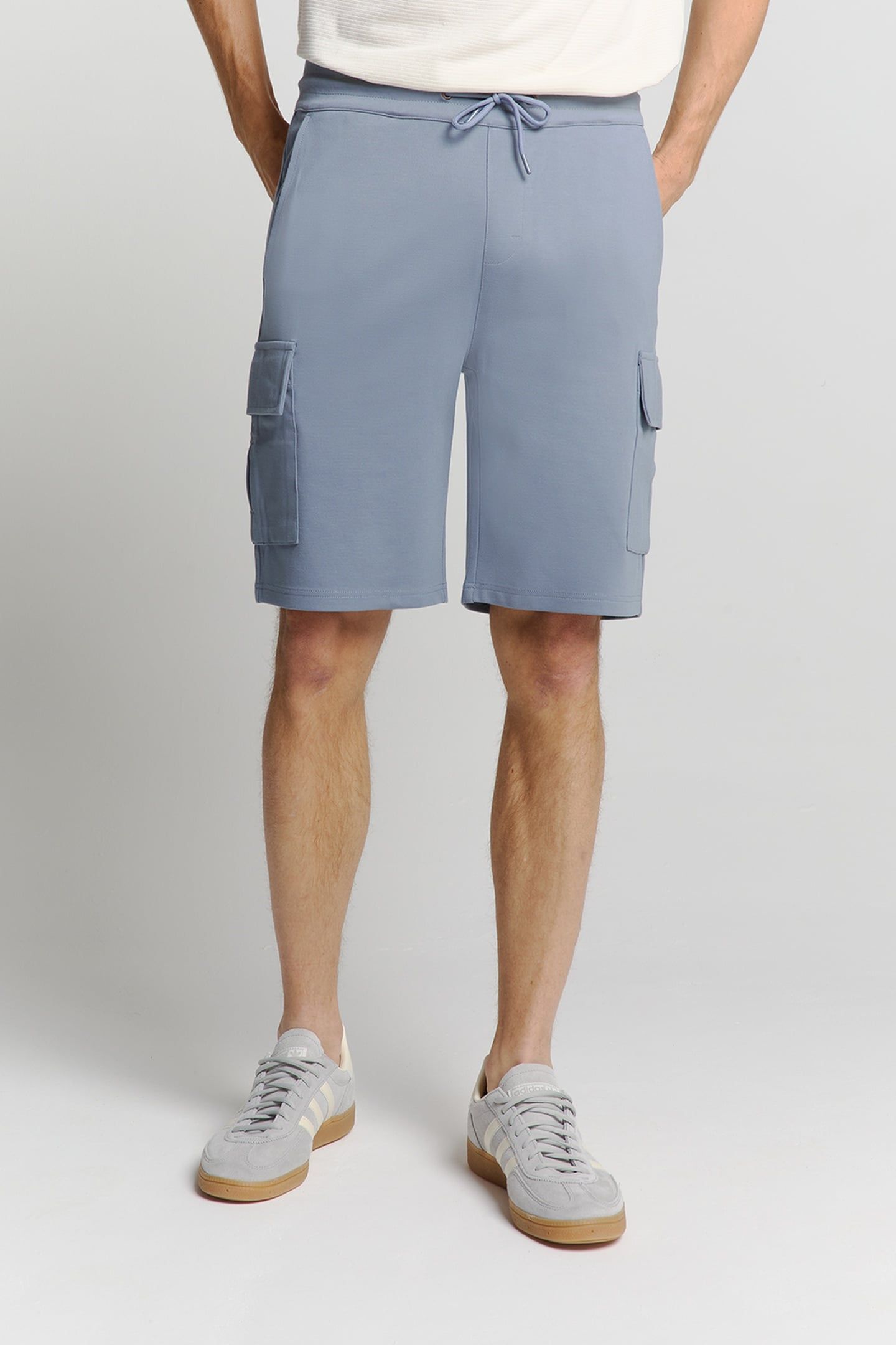 SHORT CARGO JERSEY WASHED BLUE 3