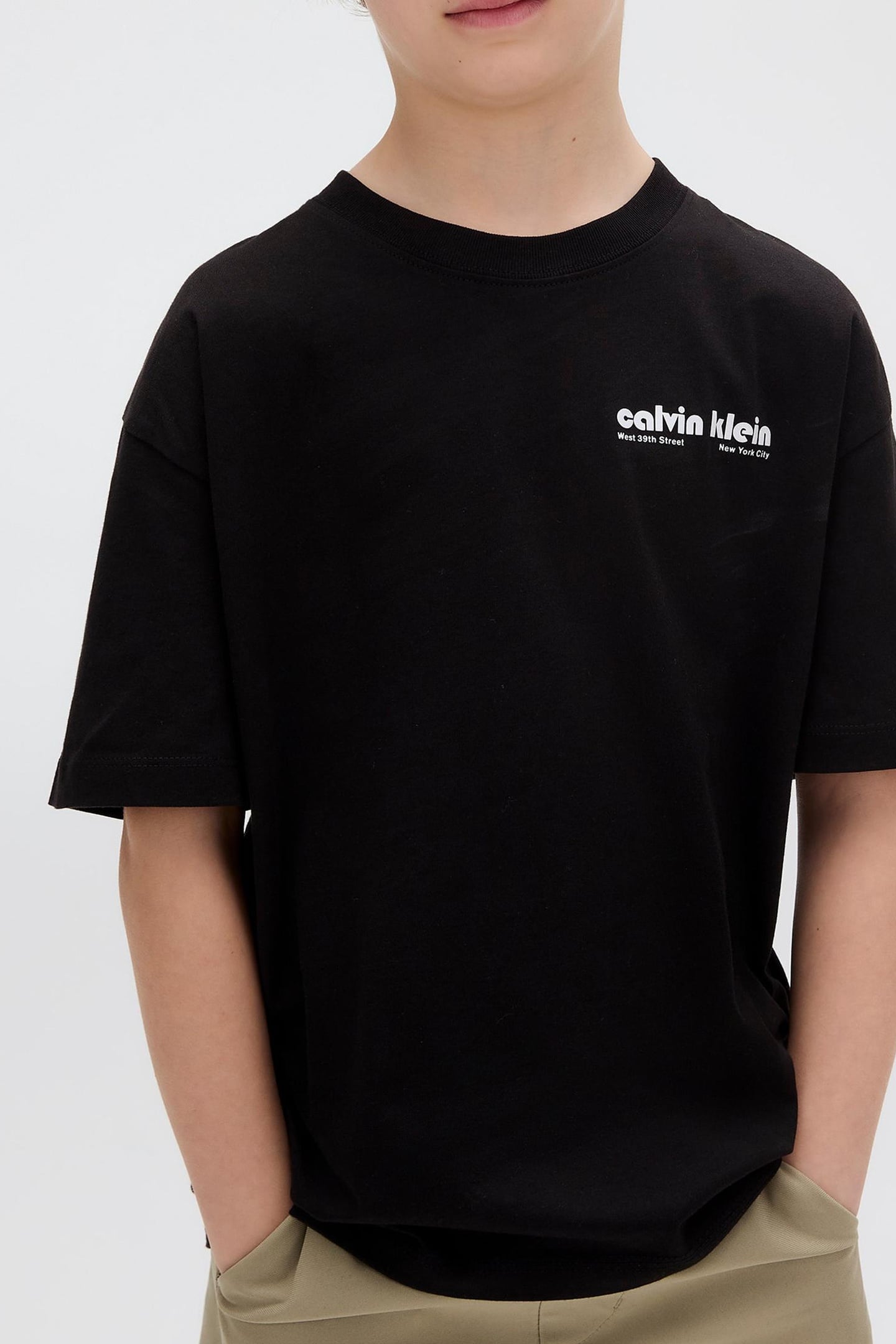 BOYS GEO BACKPRINT T-SHIRT CK BLACK 2