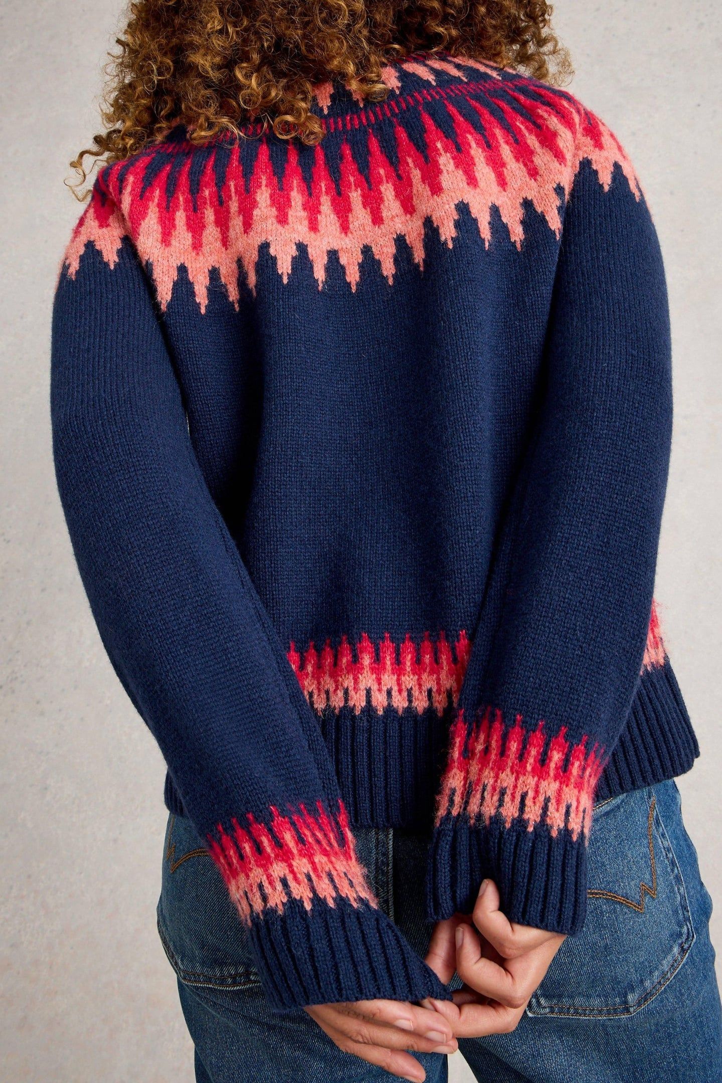 FIONA FAIRISLE JUMPER NAVY MULTI 3