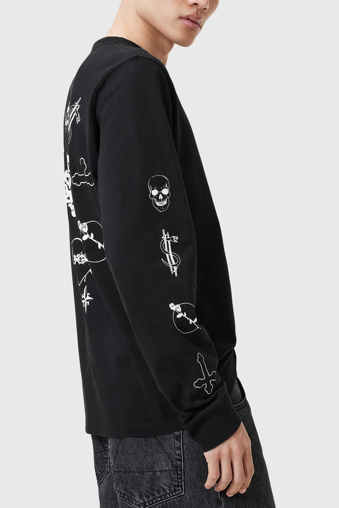 ORBITAL LS CREW WASHED BLACK 7