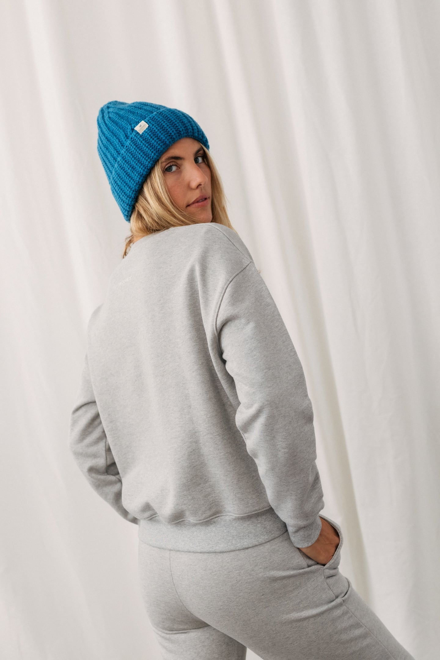 LE LS82A SWEATSHIRT GREY MELANGE 2