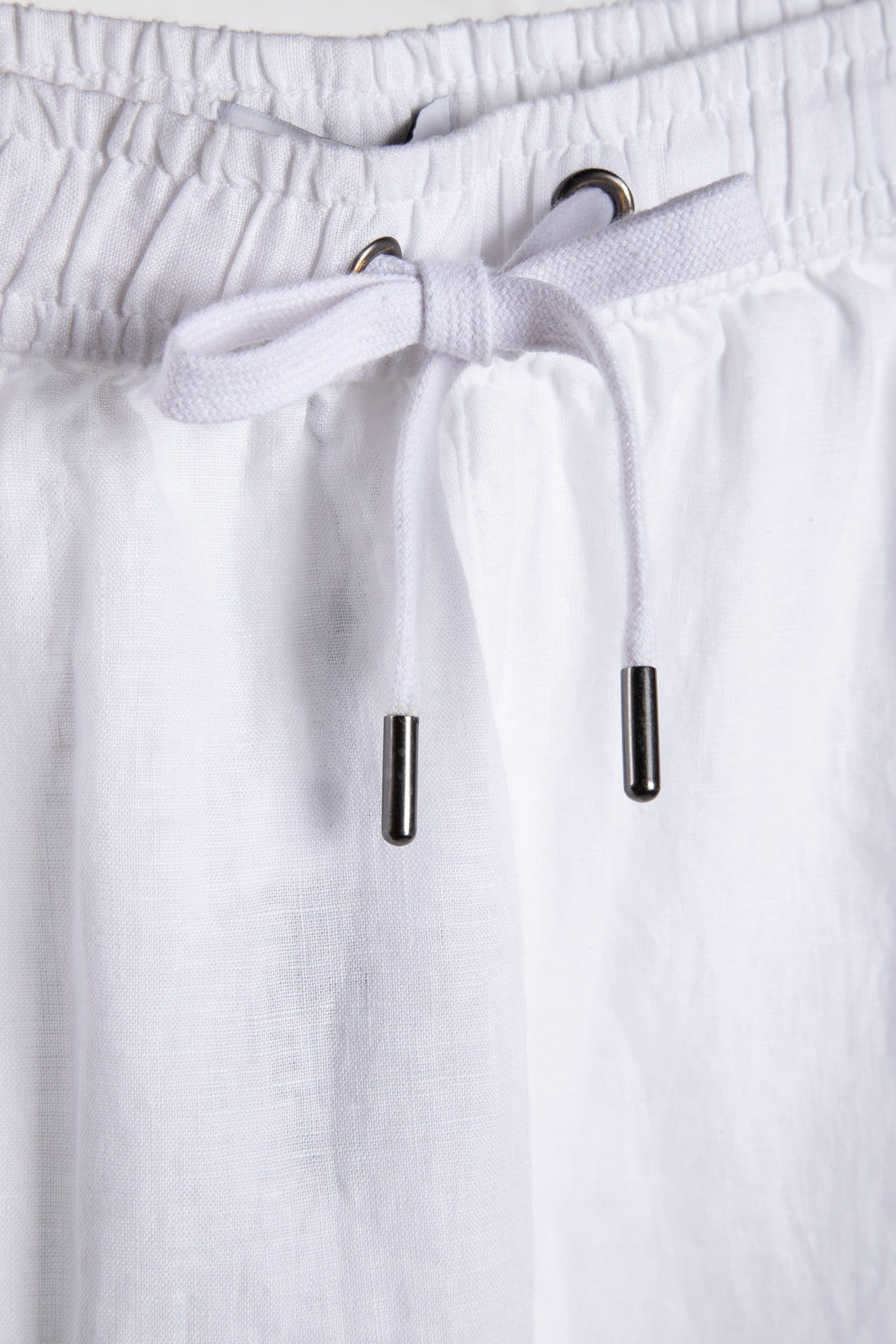 LINEN DRAWSTRING SHORT WHITE 4