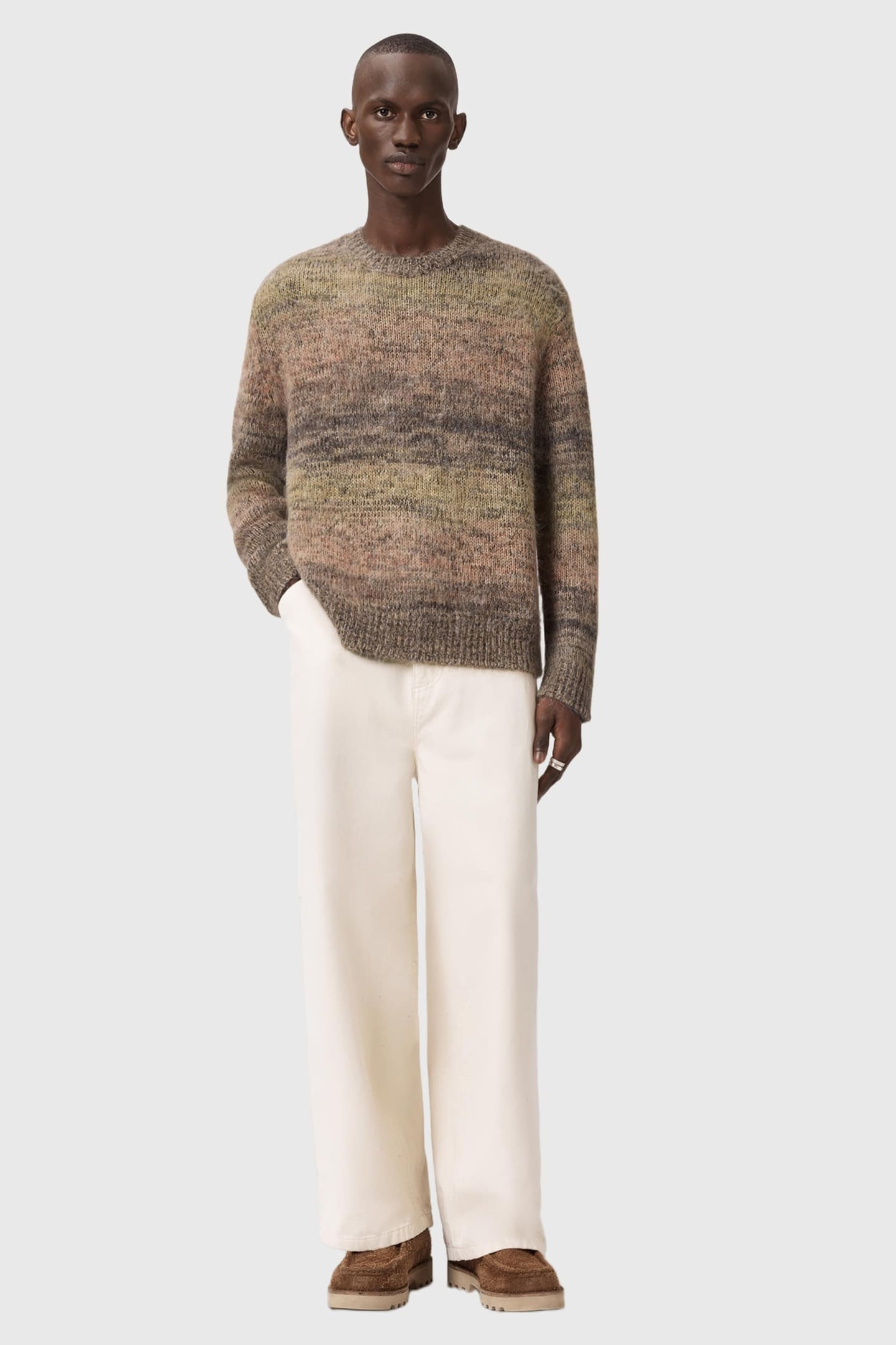 FINCH CREW TAUPE BROWN 1