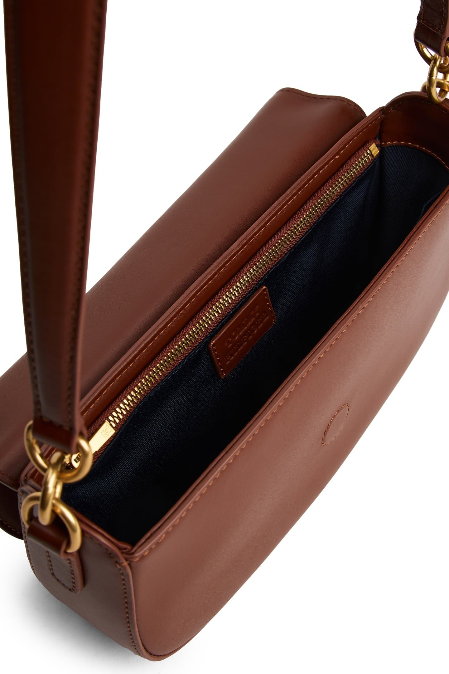 ICONIC LEATHER CROSSBODY BAG WINTER COGNAC 5