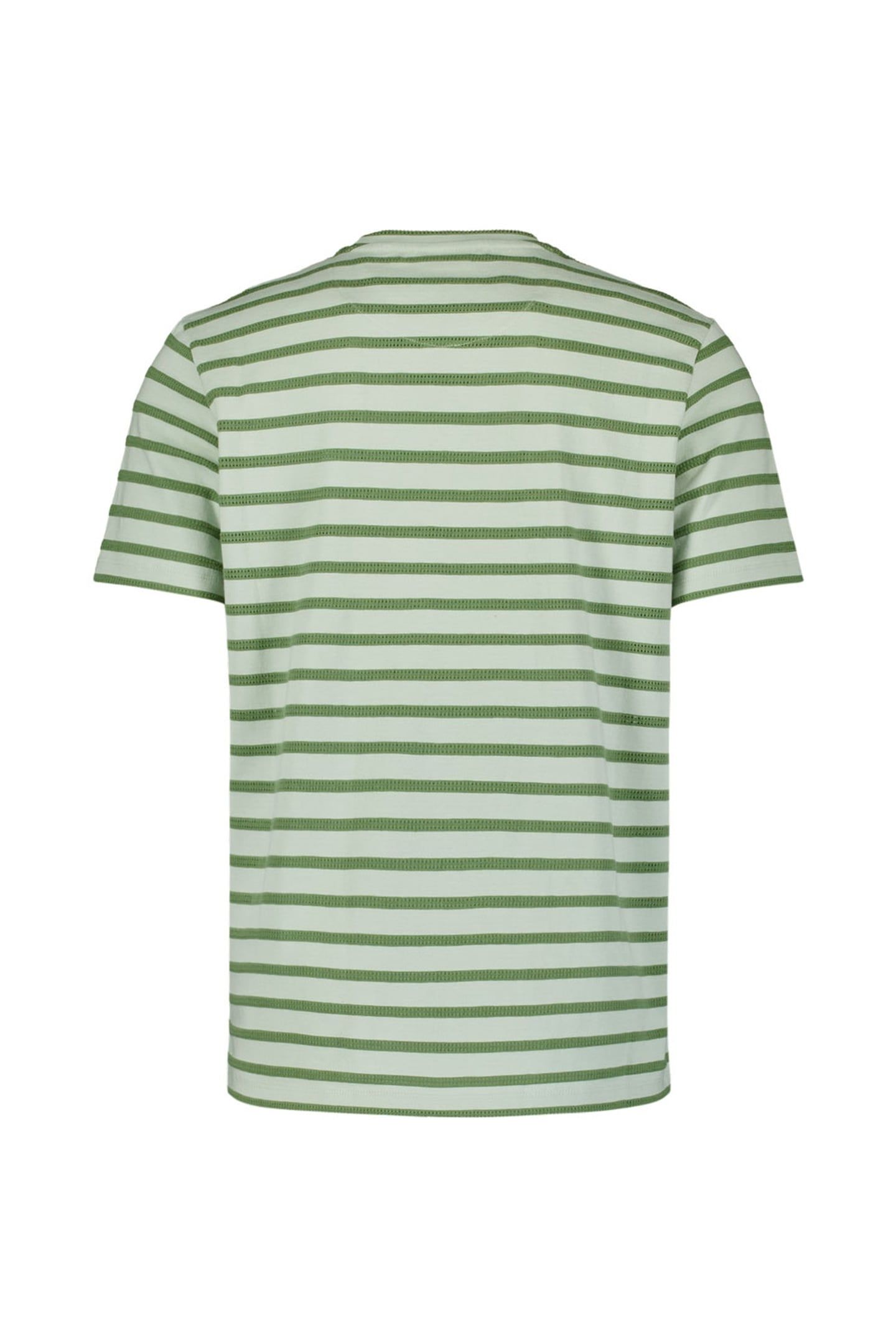 T-SHIRT CREWNECK JACQUARD STRIPES MINT 2