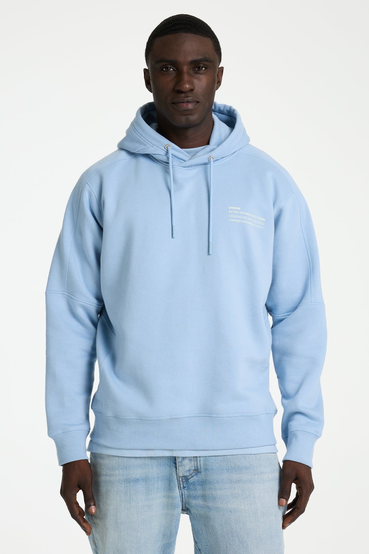 MAYOR HOOD SWEATER S. CHAMBRAY 1
