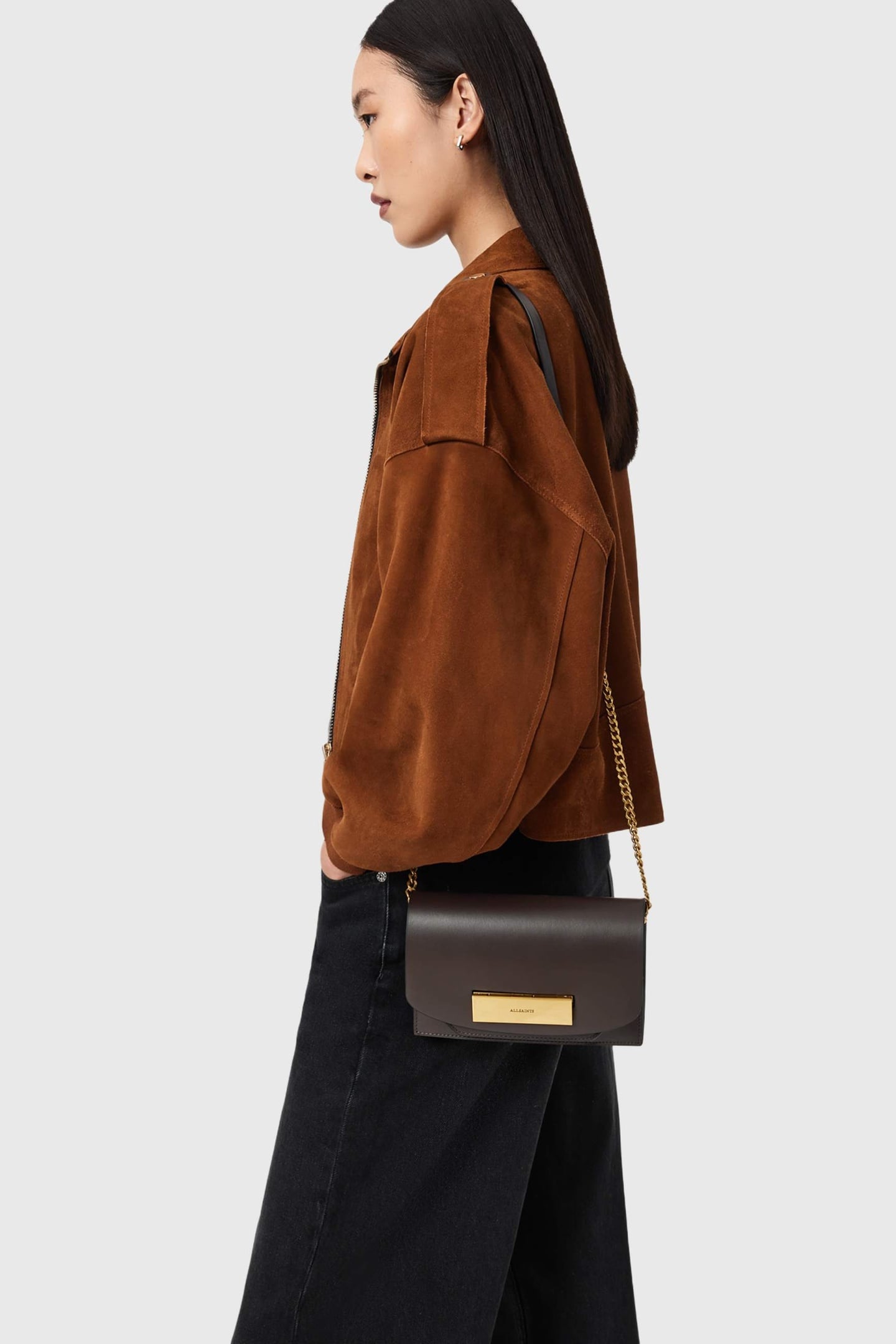 ETTA CLUTCH BITTER BROWN 1