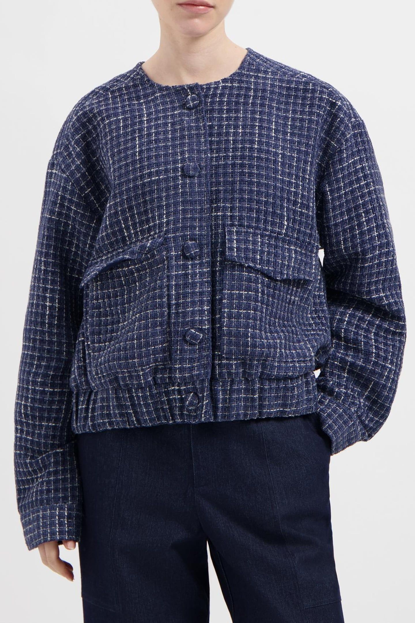 NOUS SOMMES LABELS – SUSIE TWEED JACKET NAVY 2