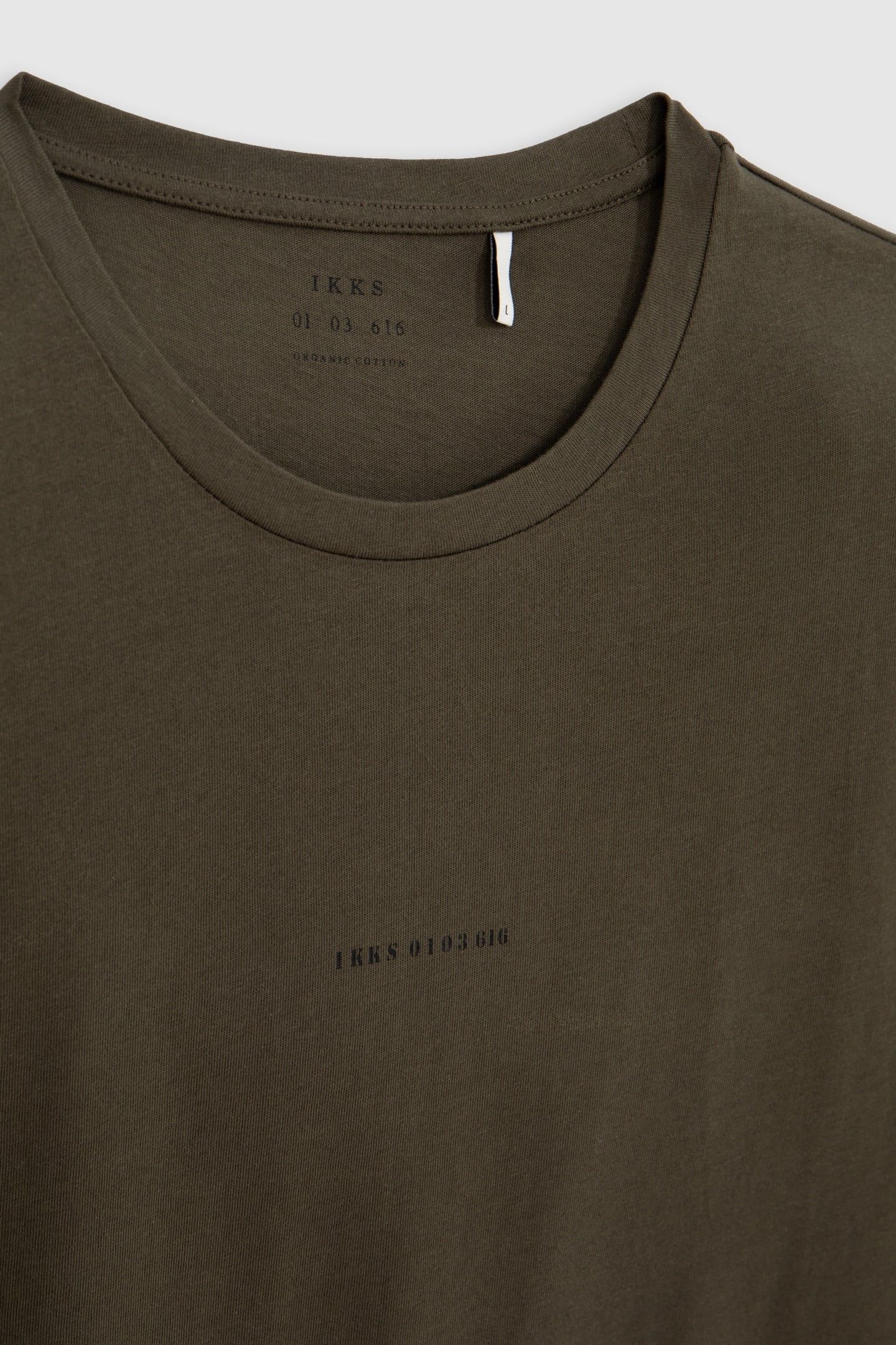 KHAKI T-SHIRT WITH SLOGAN PRINT 2