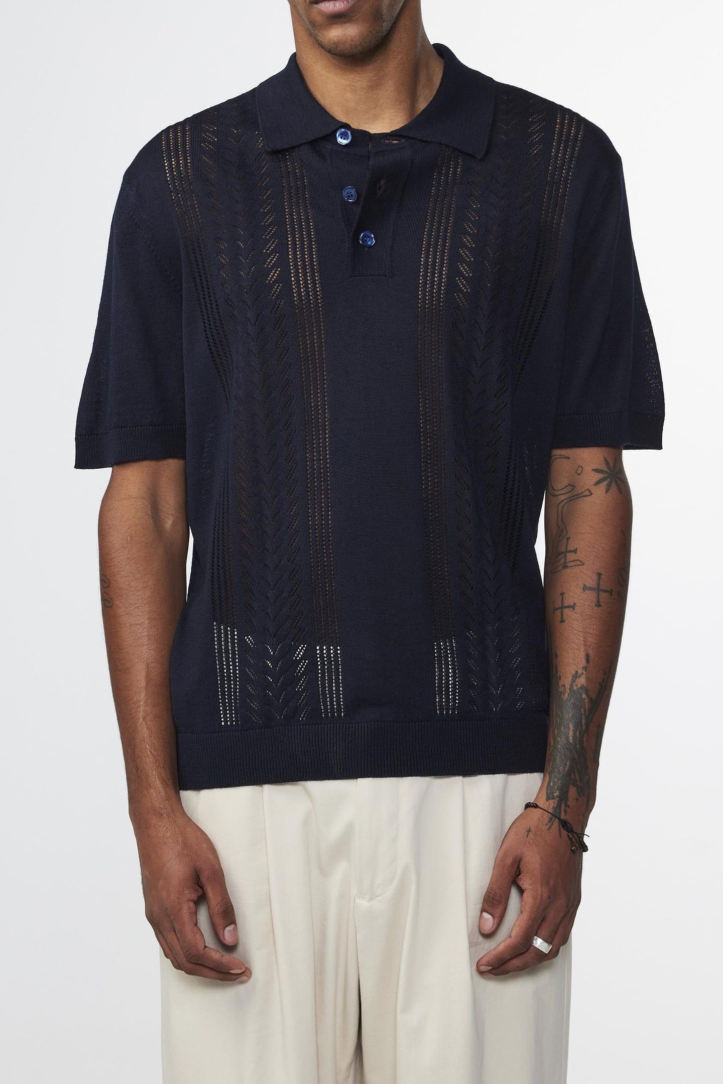 THOR SS POLO 6539 NAVY BLUE 1