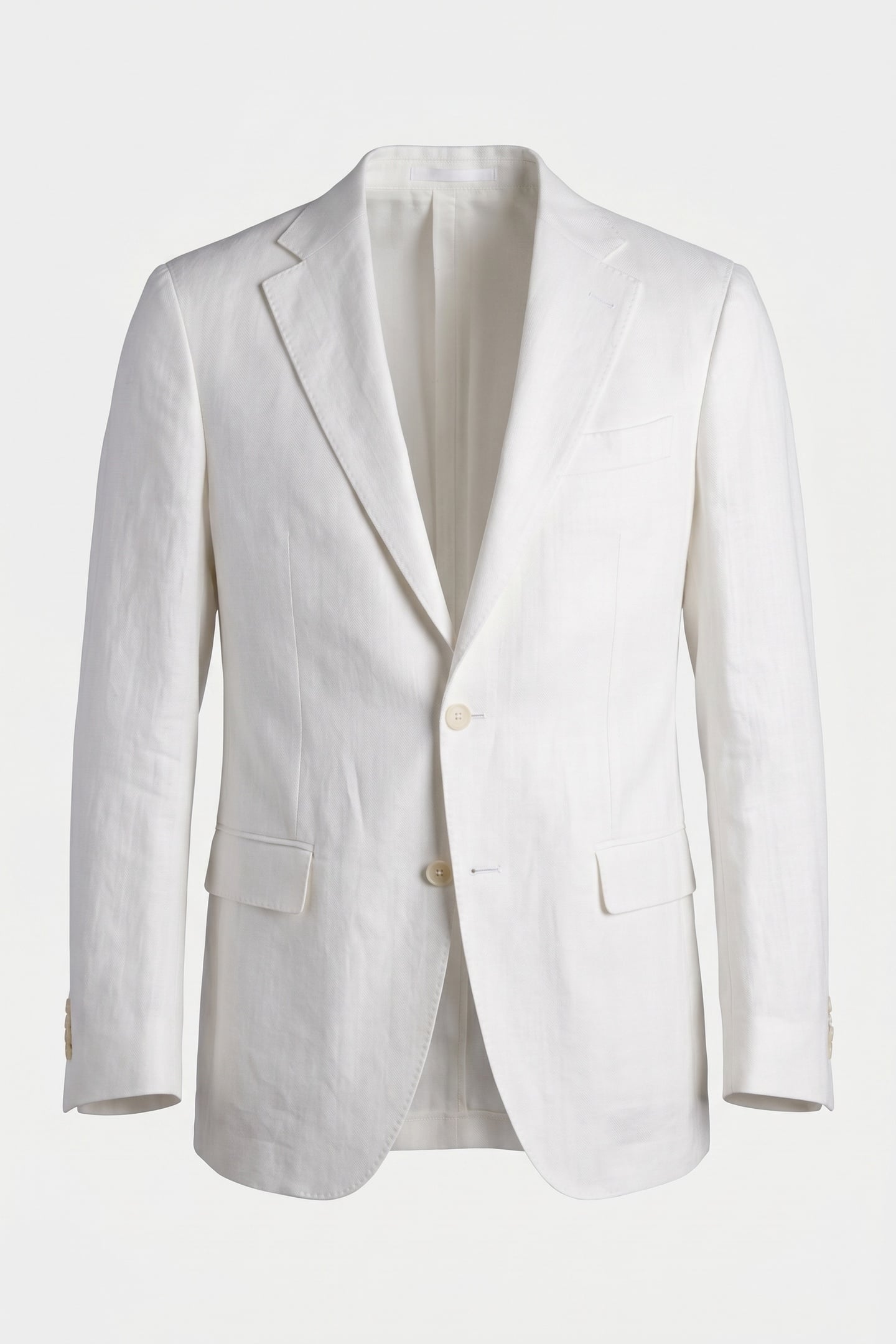 JACKET REGULAR LINING LINEN WHITE 5