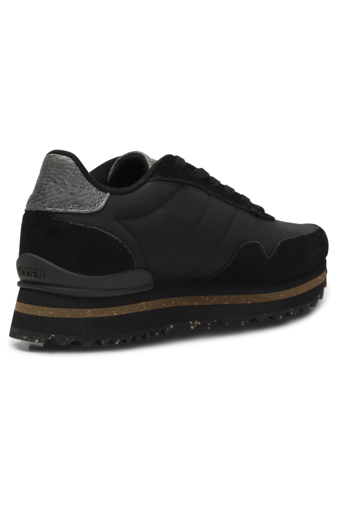 NORA III LEATHER PLATEAU BLACK 2
