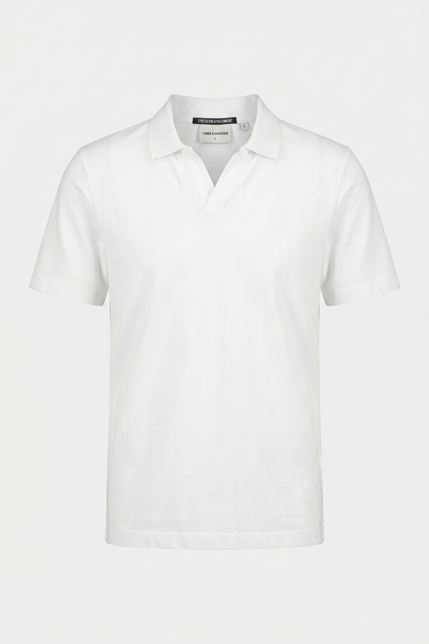 POLO V SOLID STRETCH WHITE 3