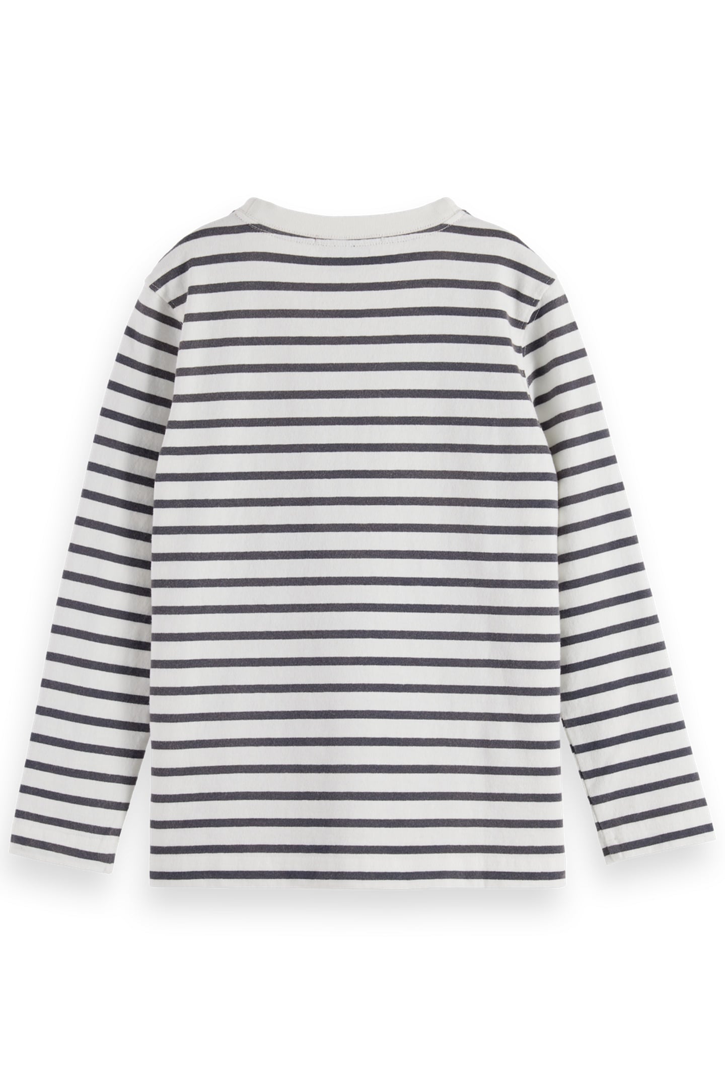 BOY DENIM WASHED STRIPED BRETON T-SHIRT BLUE WHITE STRIPE 2