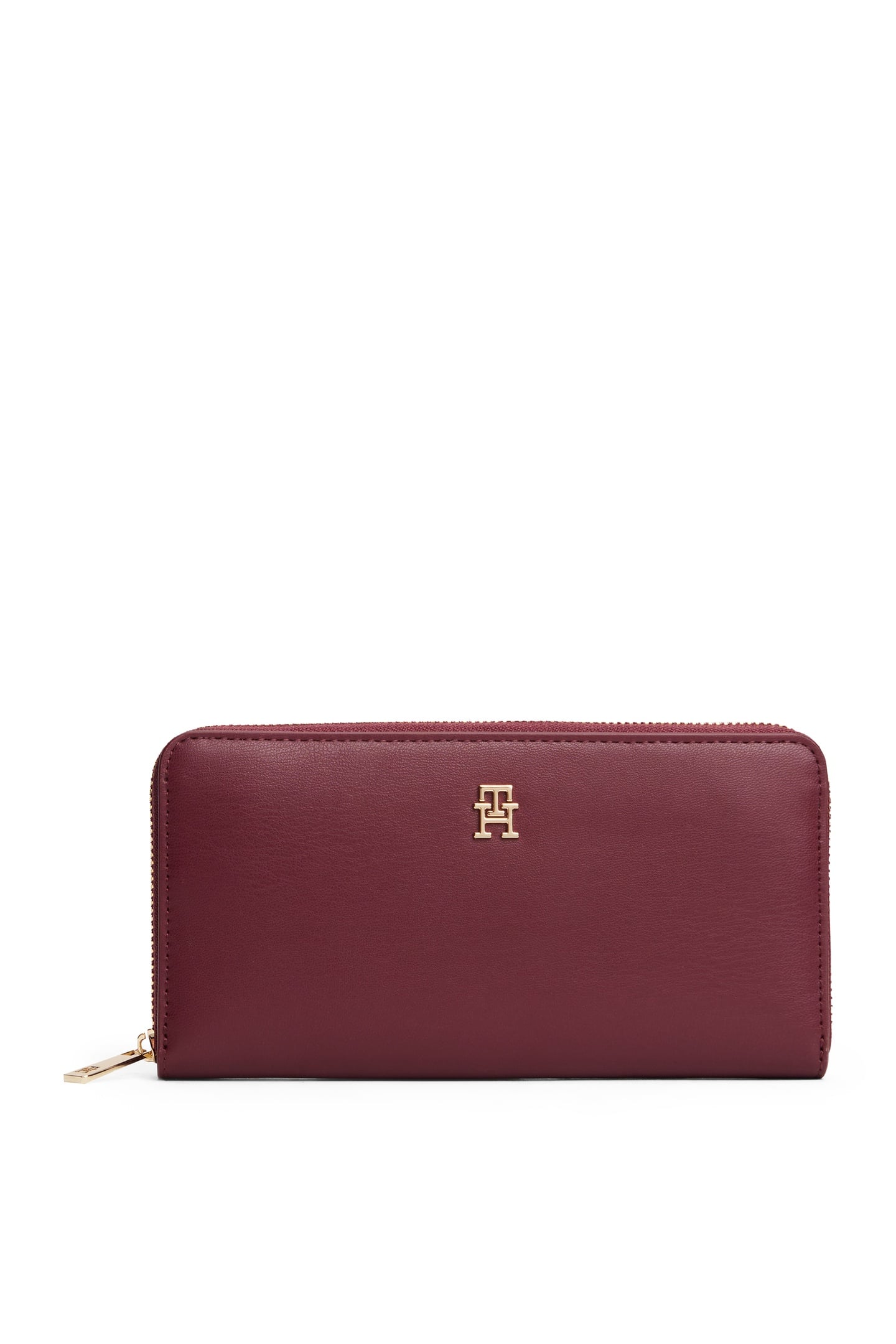 TH MONOGRAM ZIP-AROUND WALLET DEEP ROUGE 1
