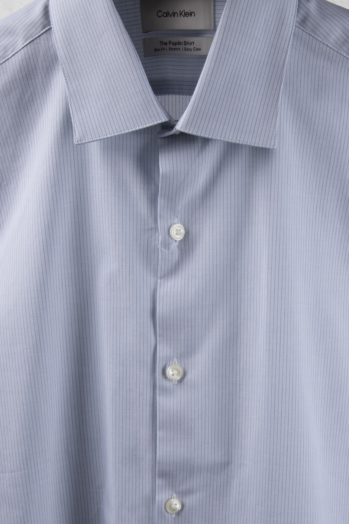 SLIM ESSENTIAL POPLIN SHIRT TEAL BLUE 4
