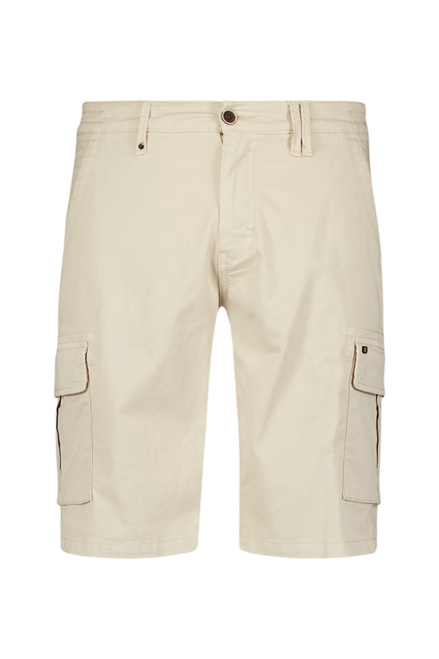SHORT CARGO GARMENT DYED + STONE WASHED STRETCH CEMENT 4