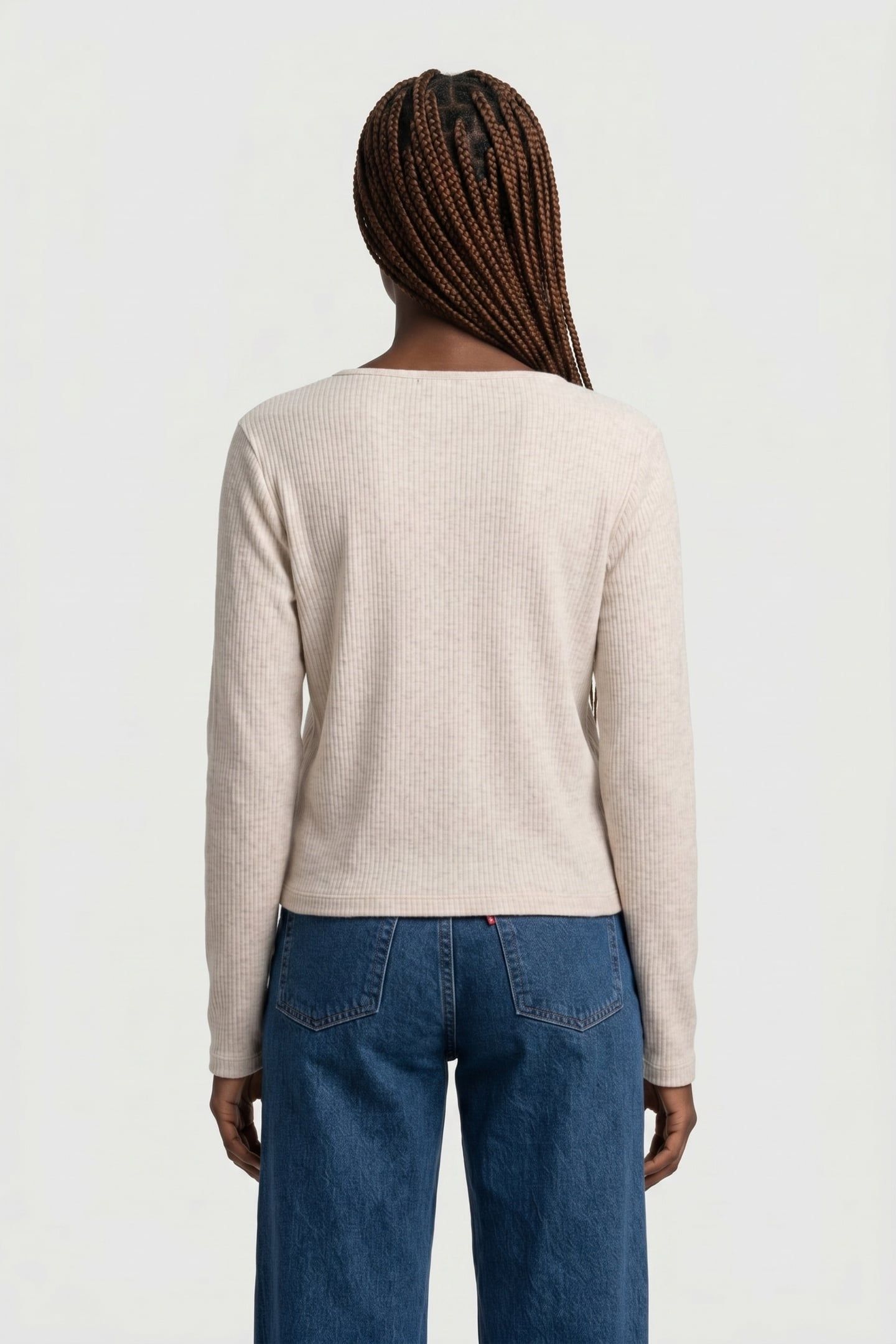 MUSE LS TEE HEATHER OATMEAL HEAT 2
