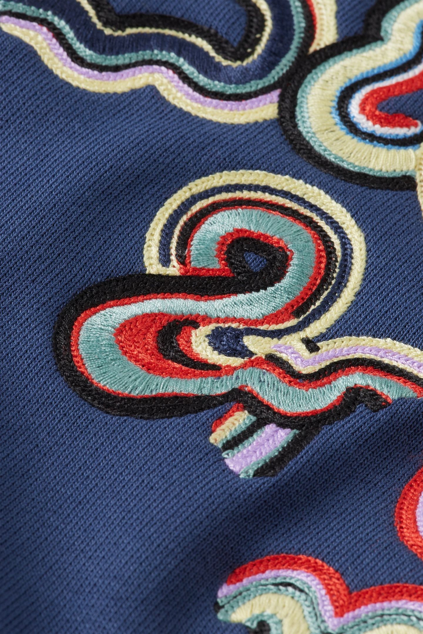 RELAXED-FIT EMBROIDERED SWEATSHIRT ATLANTIC BLUE 5