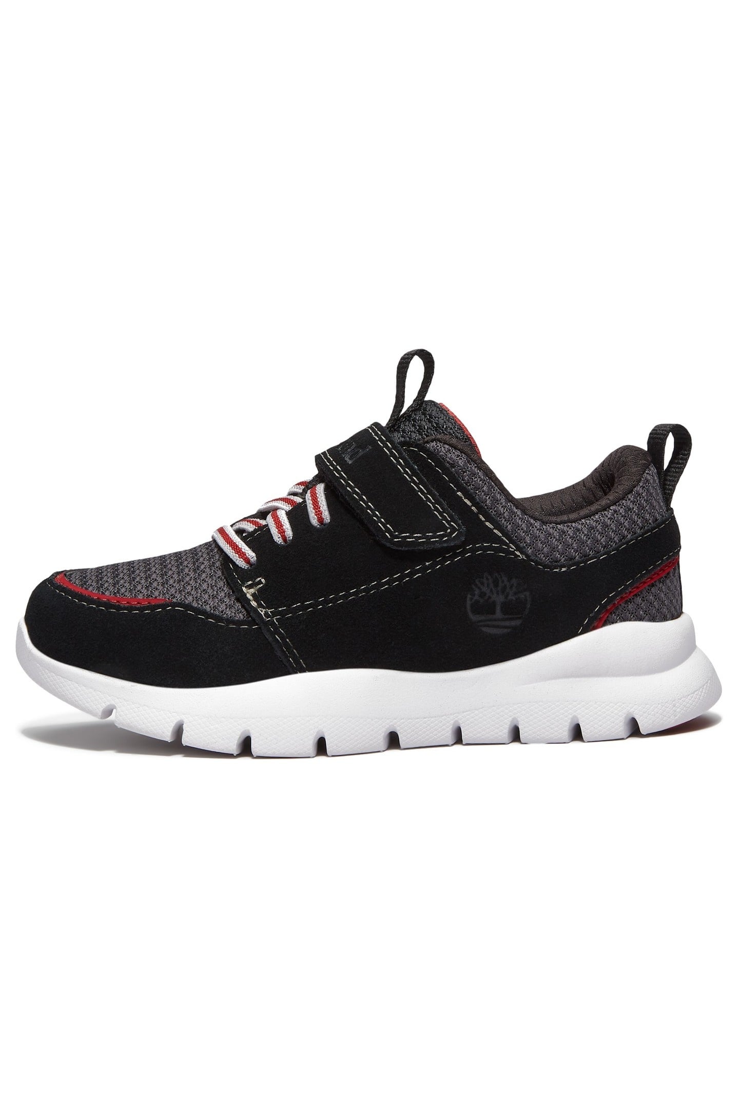 BOROUGHS PROJECT LOW HOOK & LOOP SNEAKER BLACK SUEDE 8