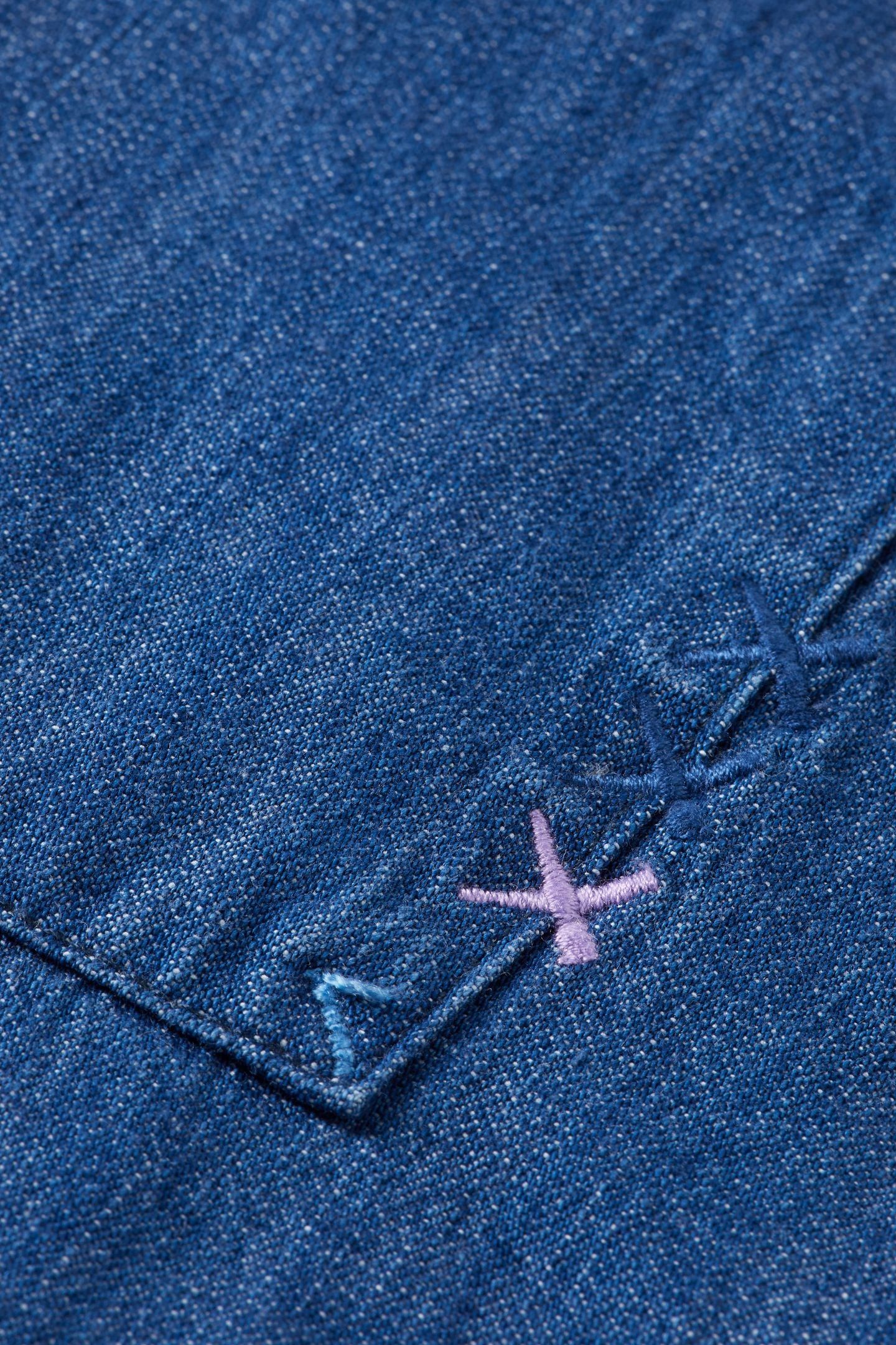 POPOVER WORKWEAR SHIRT IN LIGHTWEIGHT DENIM QUALITY WASHED I 7