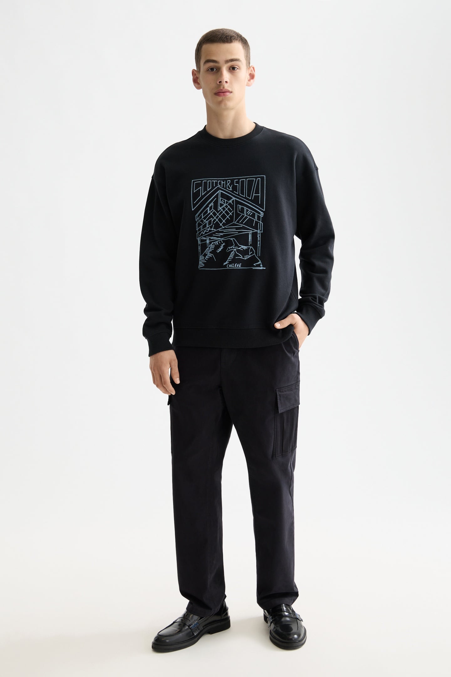 CHEST LOGO SWEATSHIRT METEORITE 1