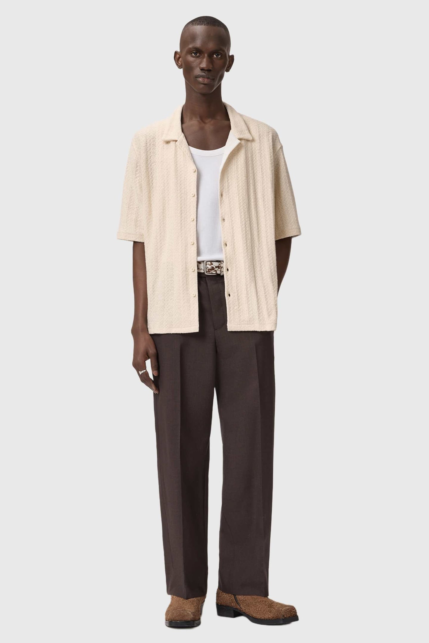 TRACE SS SHIRT COTTAGE WHITE 4