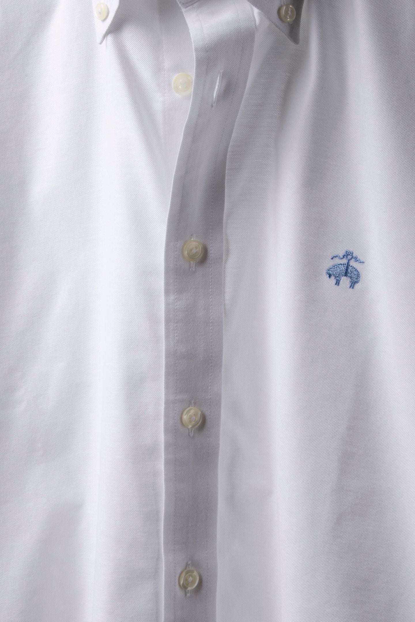NON-IRON OXFORD STRETCH SOLIDS REGULAR OPEN WHITE 6