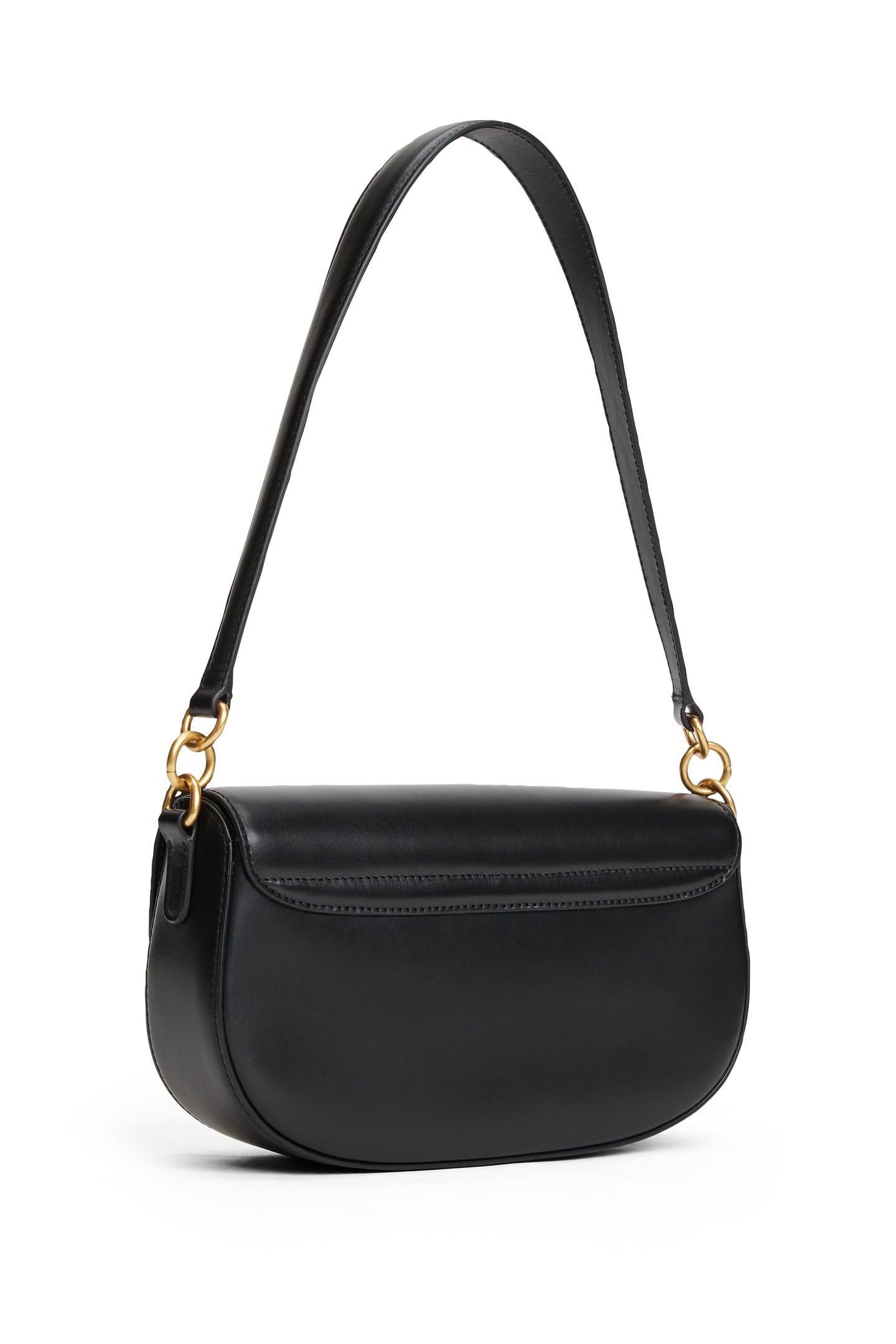 ICONIC LEATHER CROSSBODY BAG BLACK 2