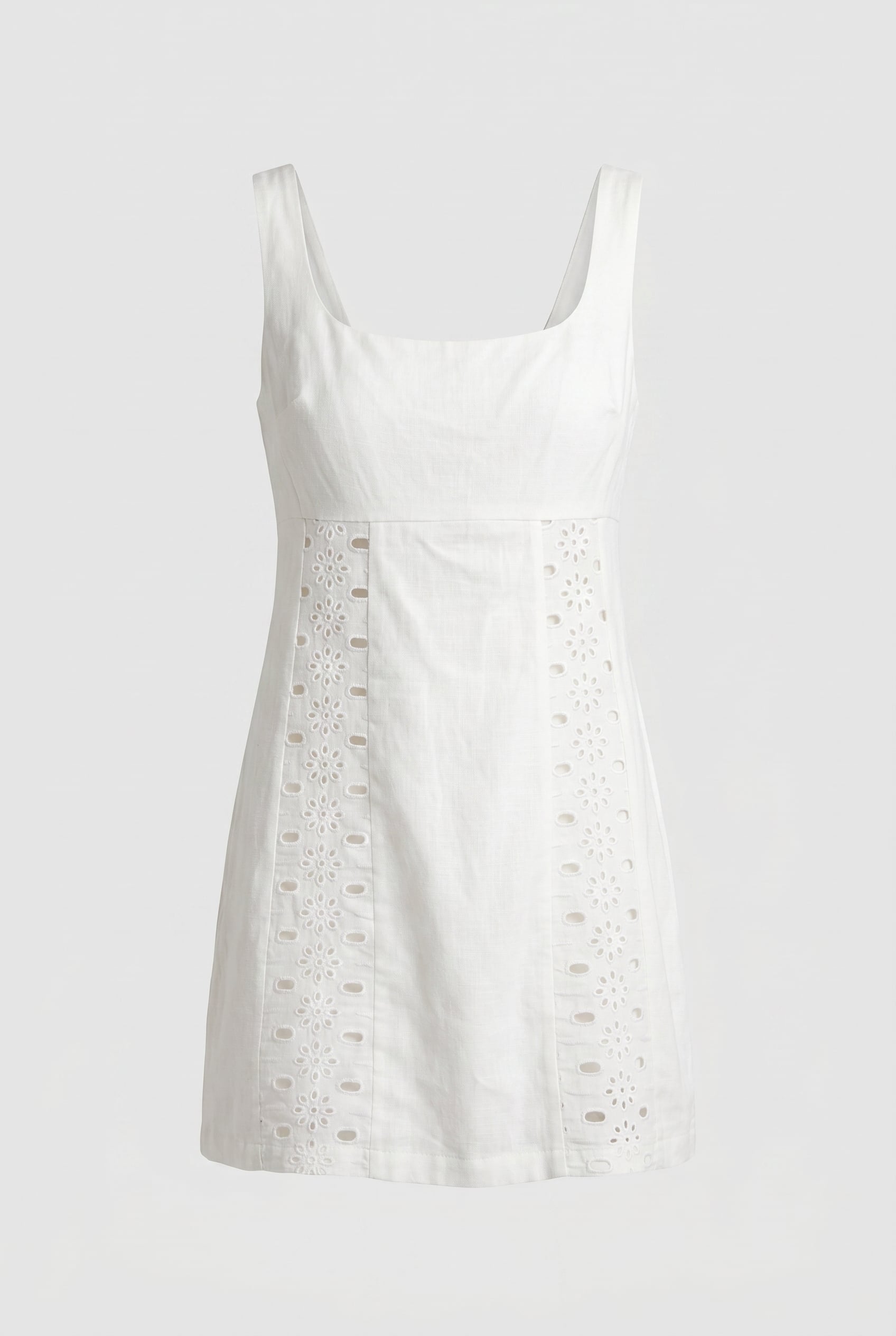 MINI BRODERIE DRESS IVORY 3