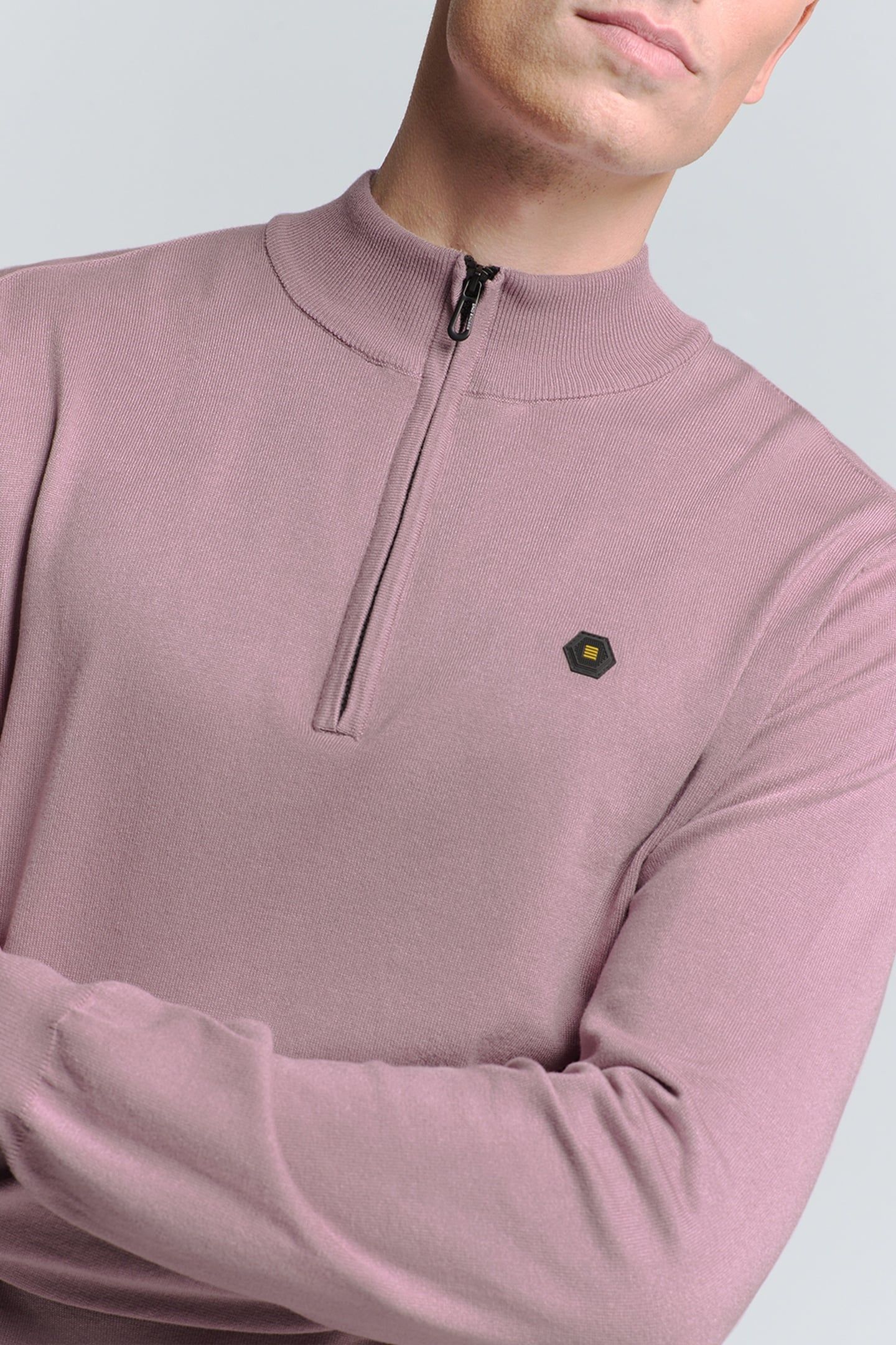 PULLOVER HALF ZIP MAUVE 6