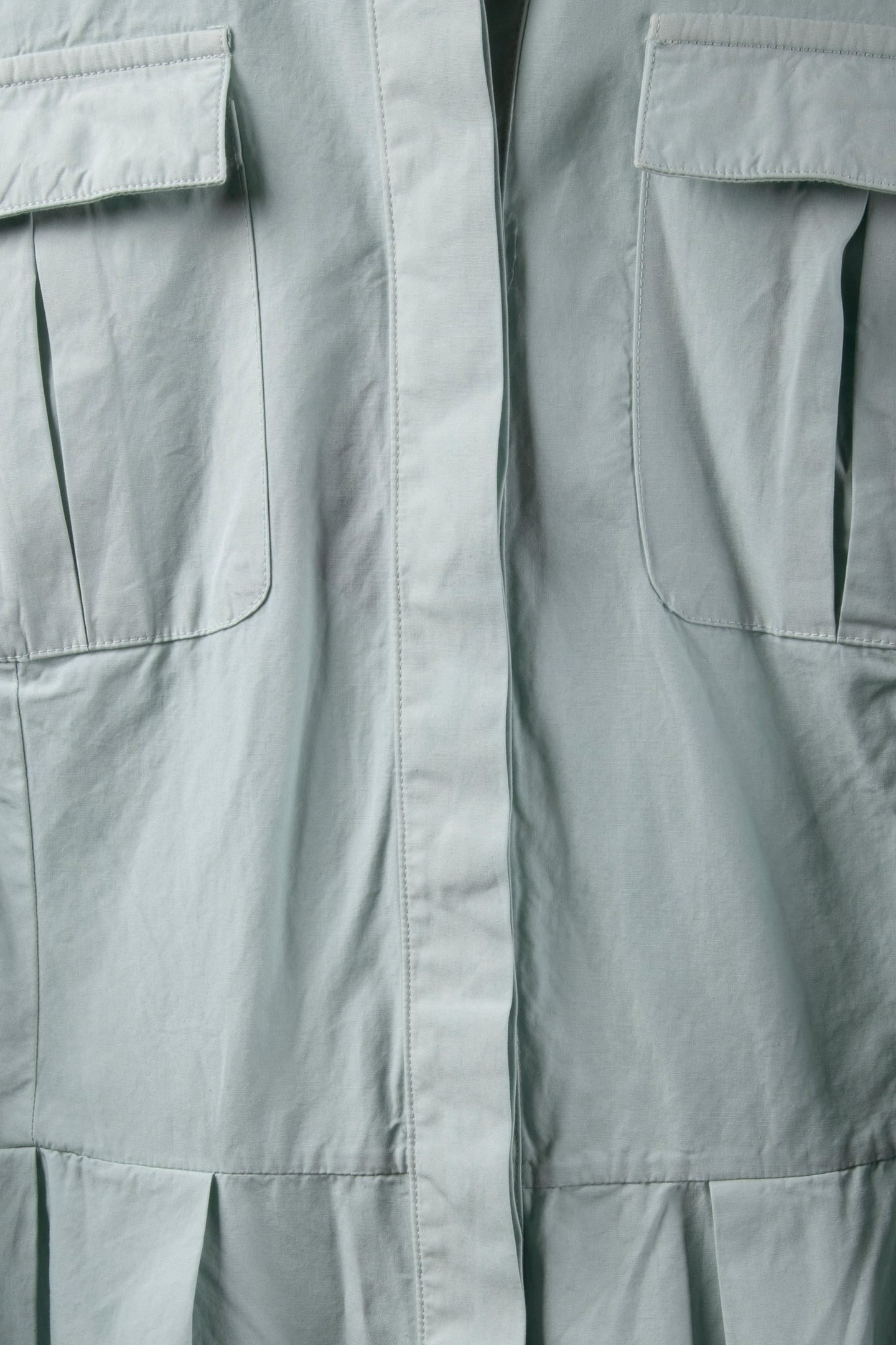 SHIRT DRESS W/POCKETS COTTON SAGE 6
