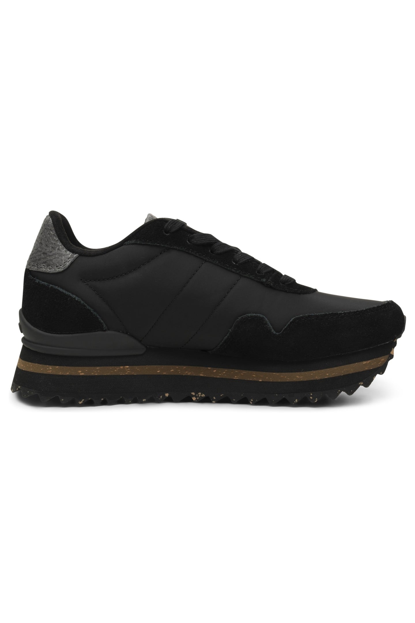 NORA III LEATHER PLATEAU BLACK 1