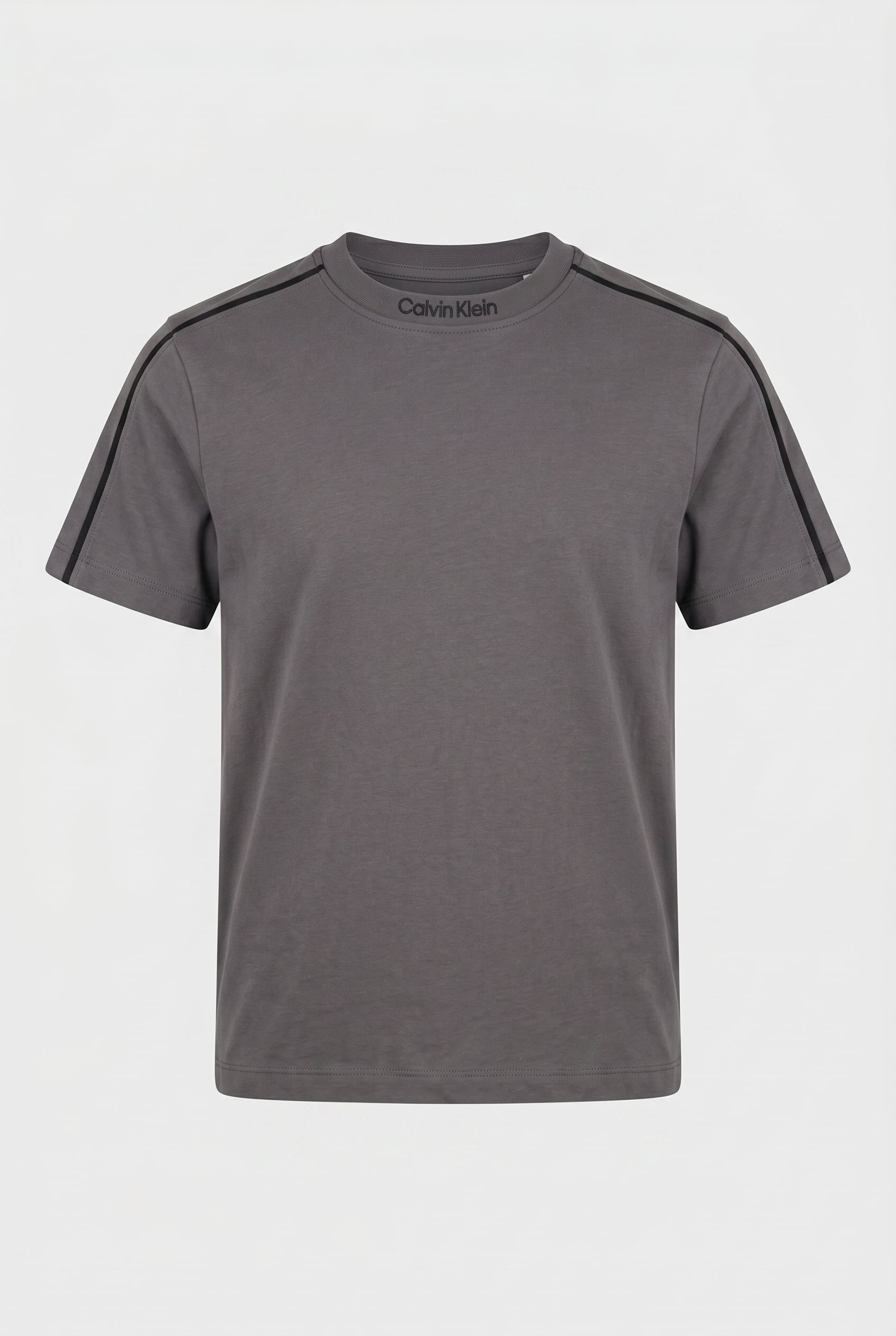 BOYS EMBRO PIPING S/S T-SHIRT COAL 2