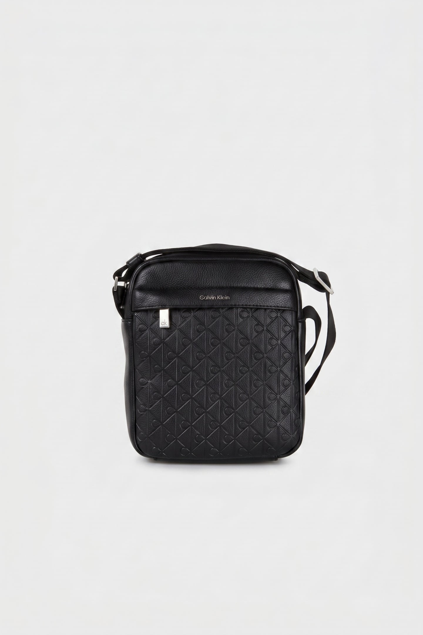 EMBOSSED EMBLEM CROSSOVER BAG BLACK 3