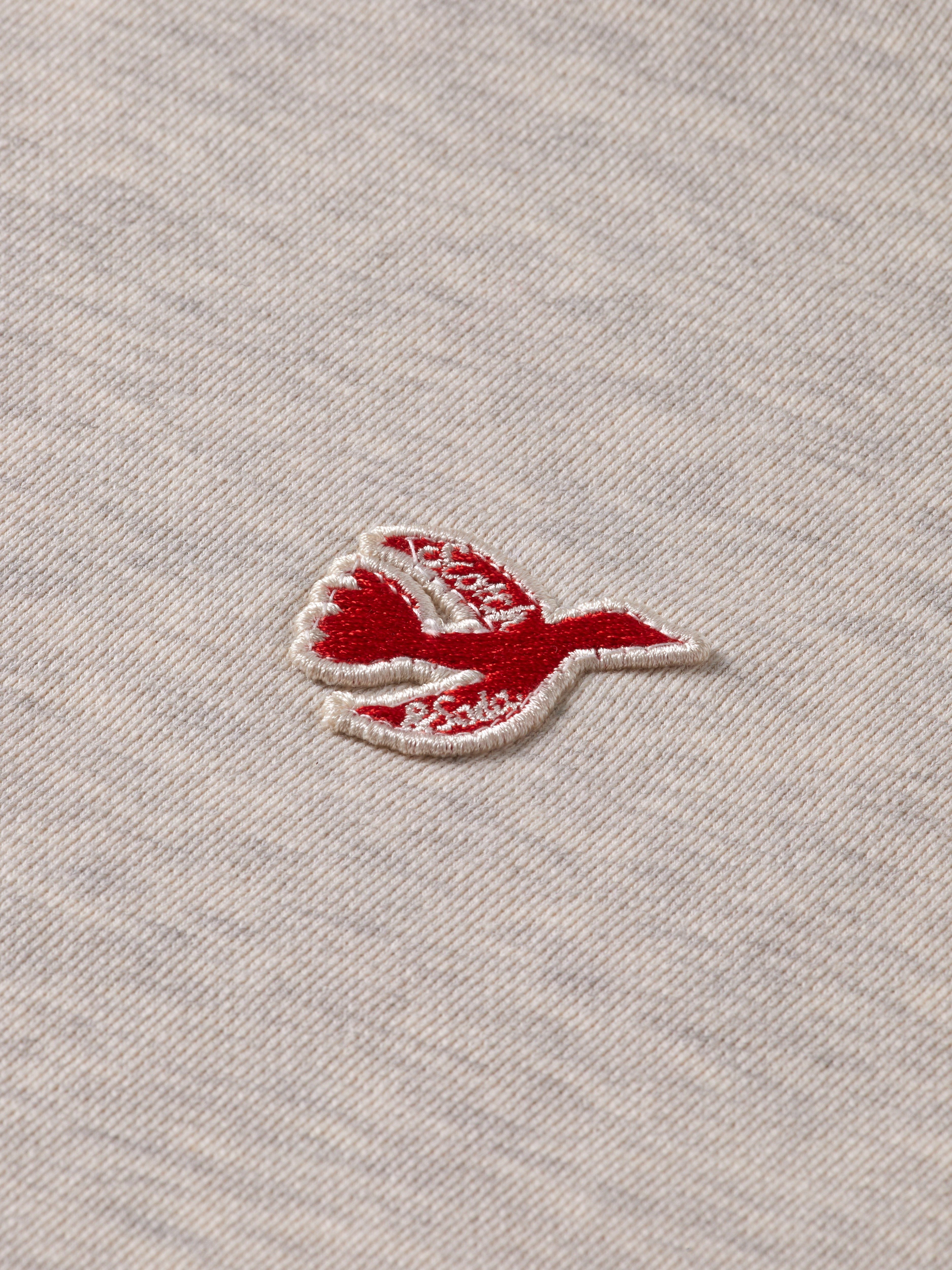 CORE - THE FREE SPIRIT PEACE BIRD SWEATSHIRT OATMEAL MELANGE 3