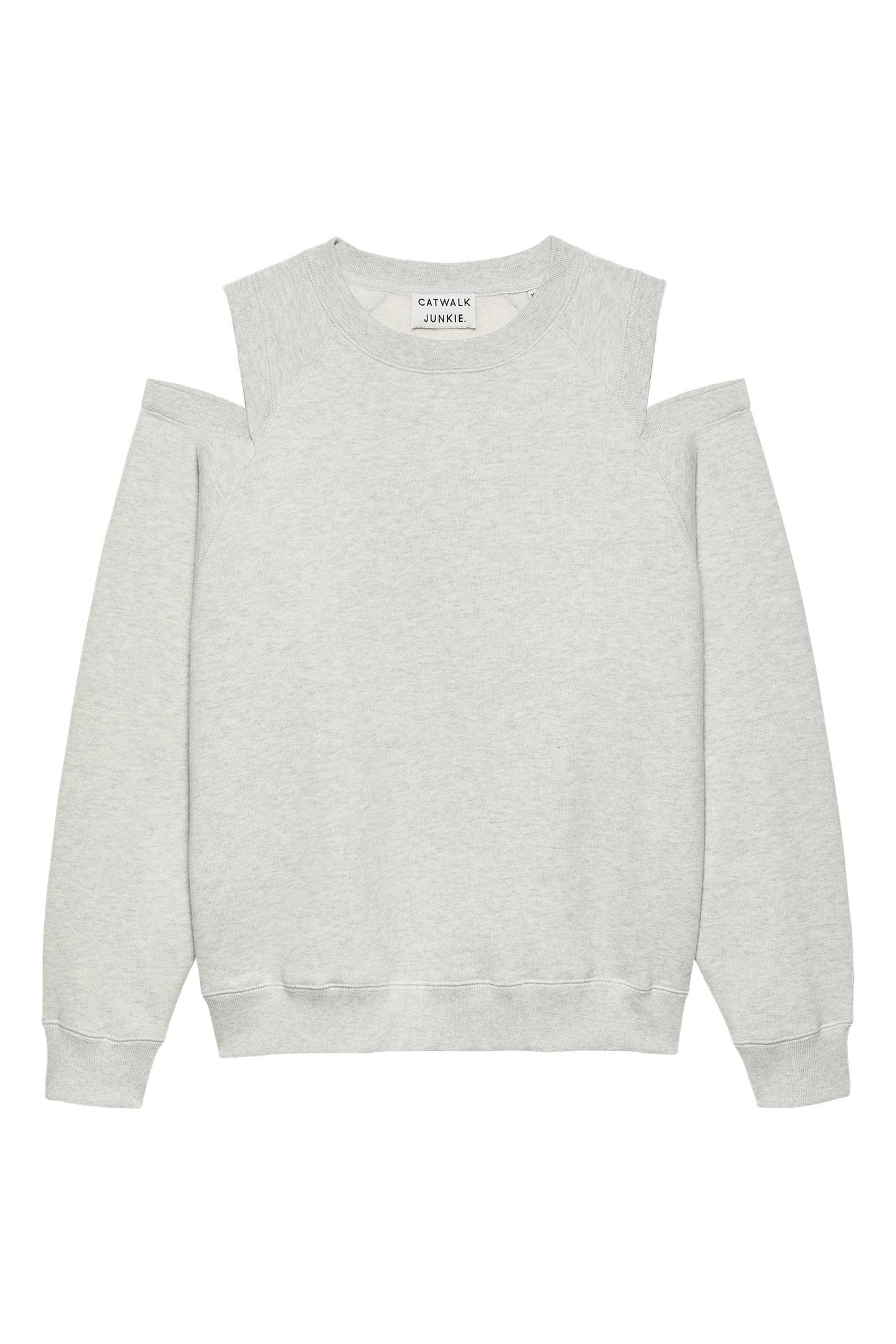 SWEATER WITH CUT OUT GREY MELANGE 4