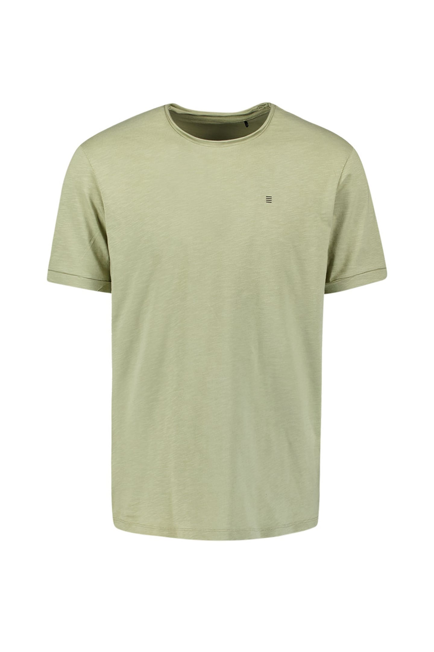 T-SHIRT CREWNECK SLUB LIGHT MOSS 6