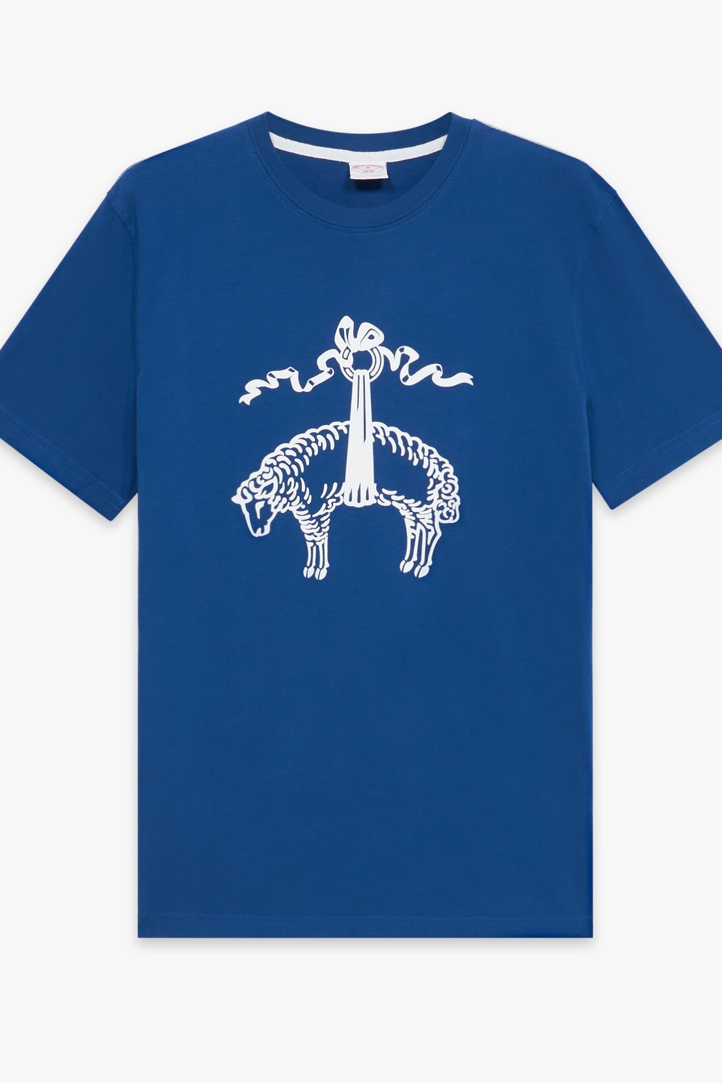 COTTON T-SHIRT OPEN BLUE 3