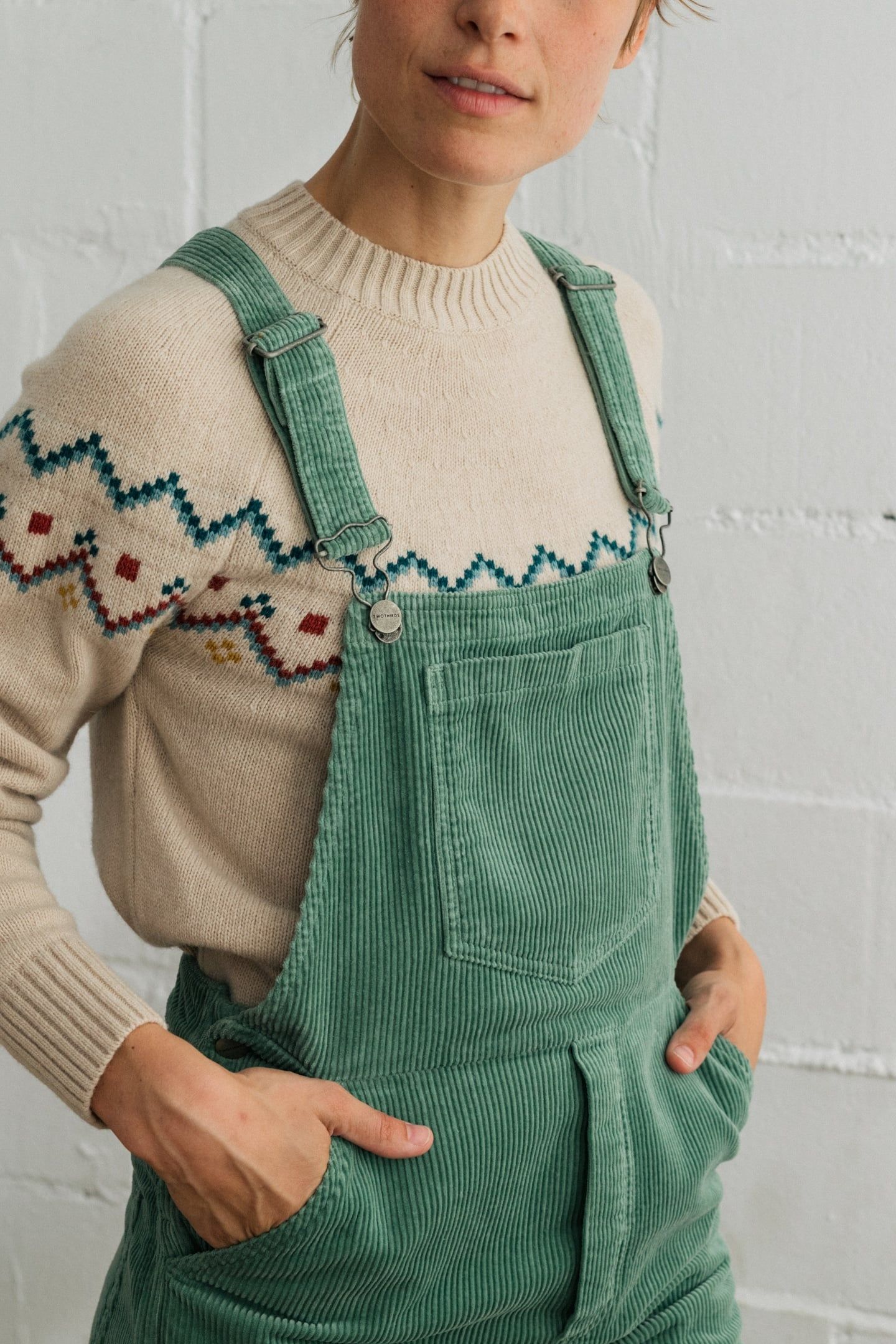 CORREA OVERALLS WASHED GREEN 5