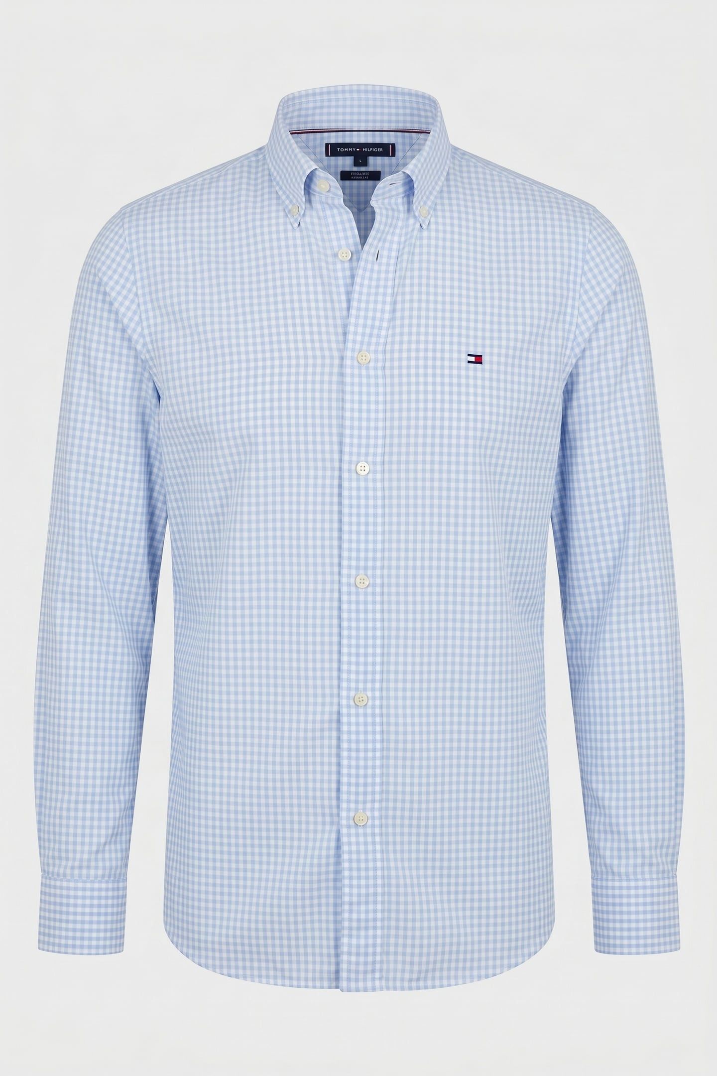 FLEX POPLIN SHIRT SWEET BLUE/CHECK 3