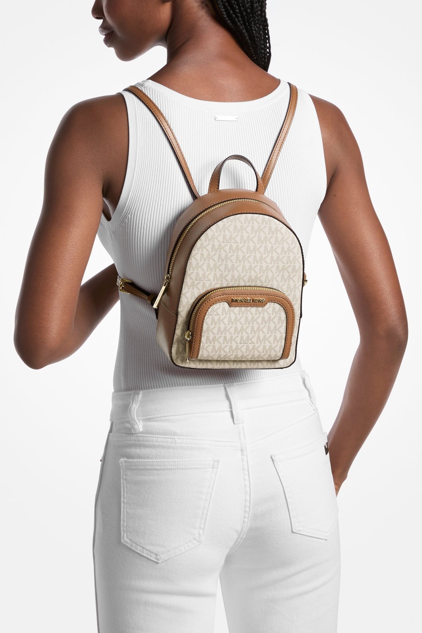EXTRA-SMALL ZIP BACKPACK VANILLA 1